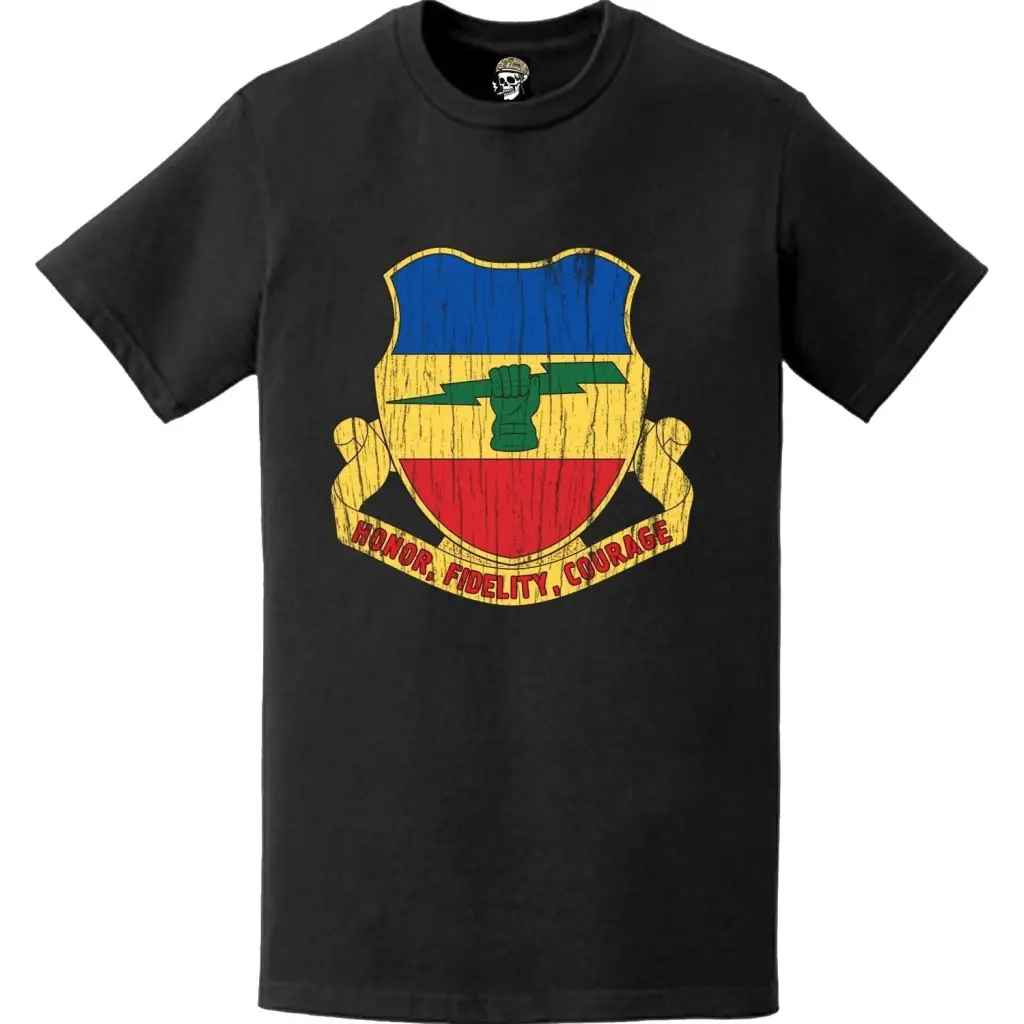 Distressed 73rd Cavalry Regiment Logo Emblem T-Shirt