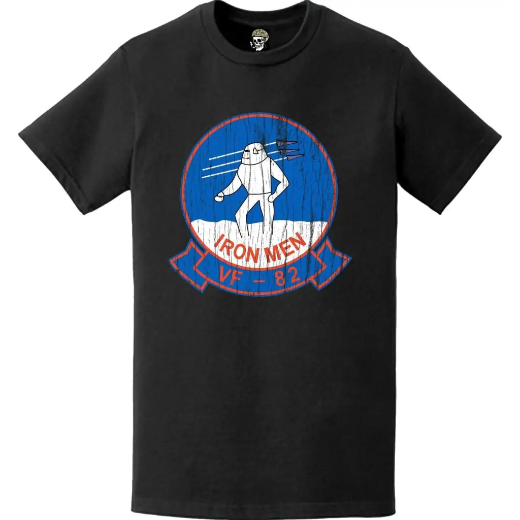 Distressed Fighter Squadron 82 (VF-82) Logo Emblem T-Shirt