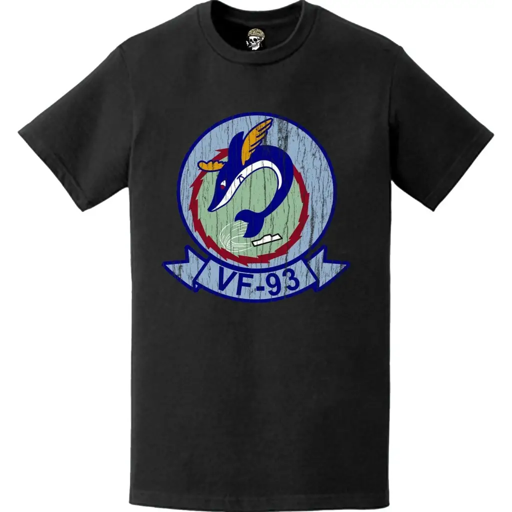 Distressed Fighter Squadron 93 (VF-93) Logo Emblem T-Shirt