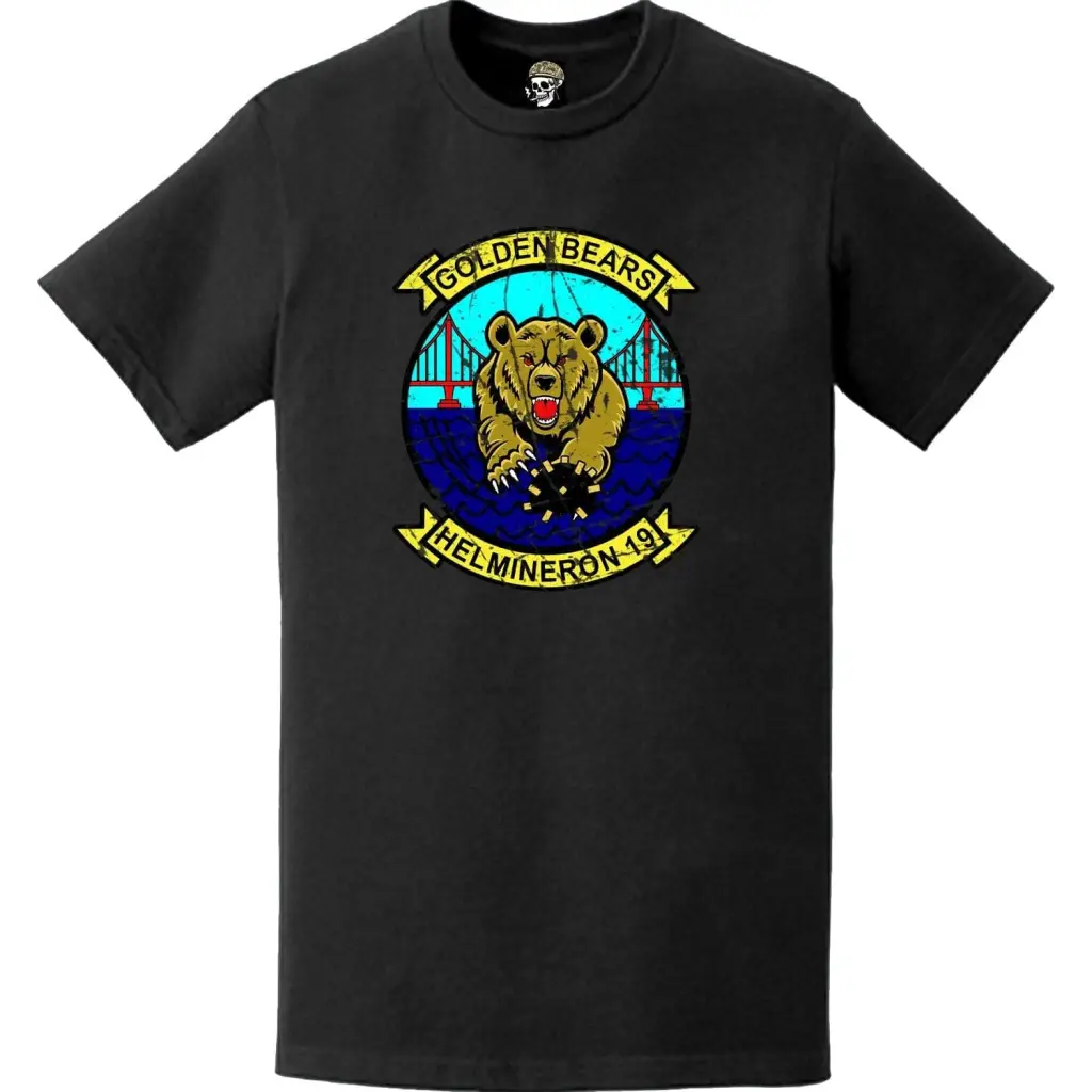 Distressed HM-19 "Golden Bears" Logo T-Shirt