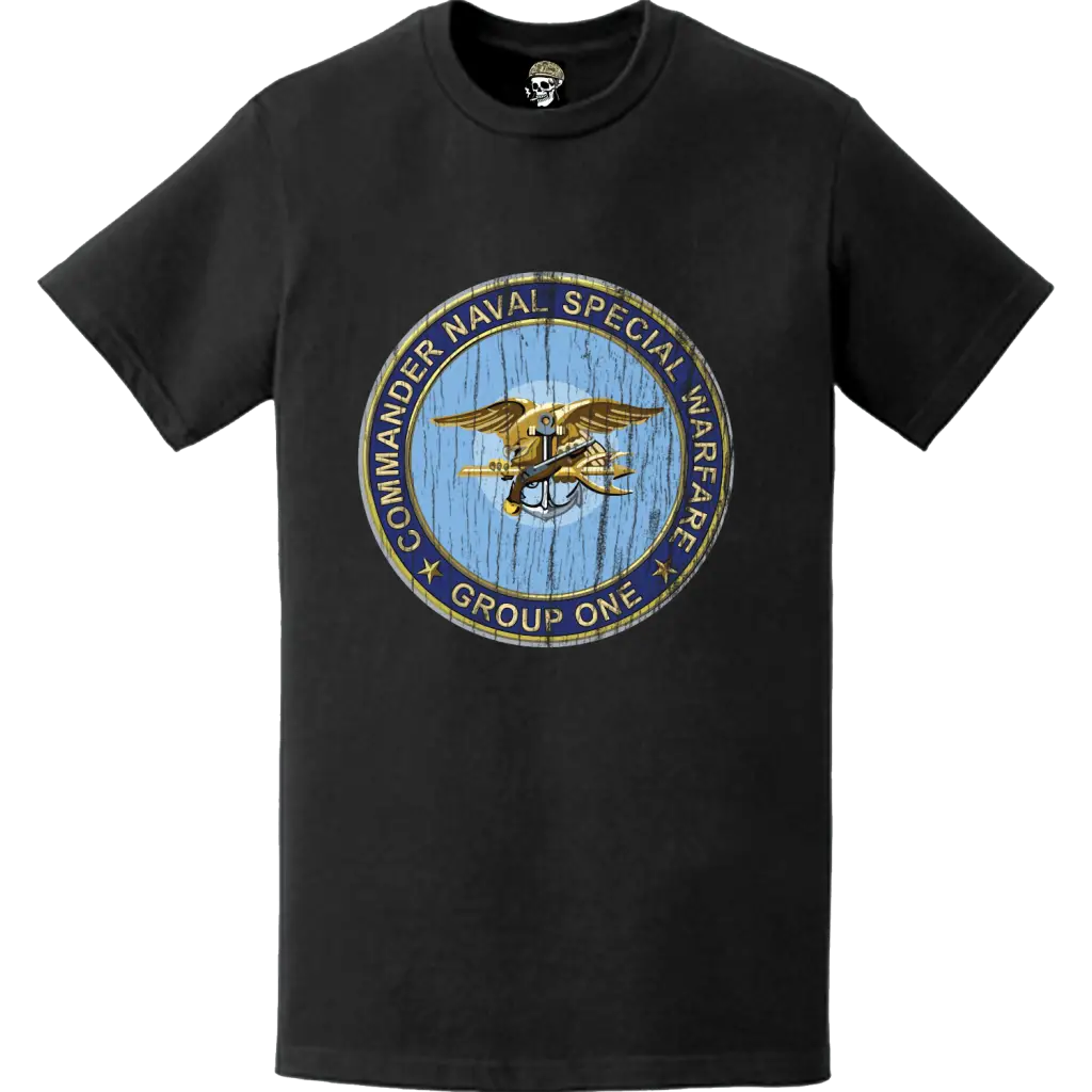 Distressed Naval Special Warfare Group 1 (NSWG-1) Logo Emblem T-Shirt