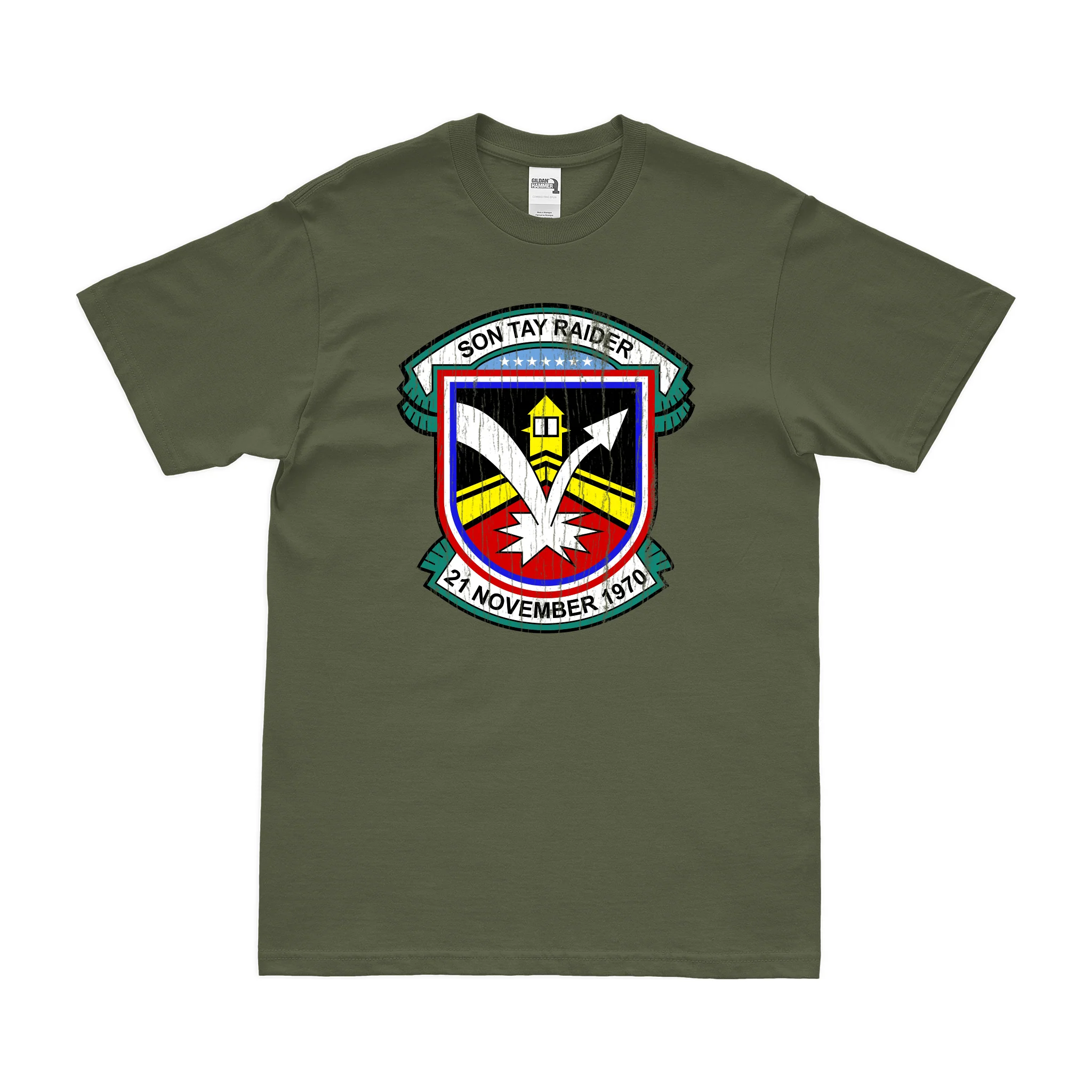 Distressed U.S. Army Son Tay Raiders Vietnam War T-Shirt - Image 2