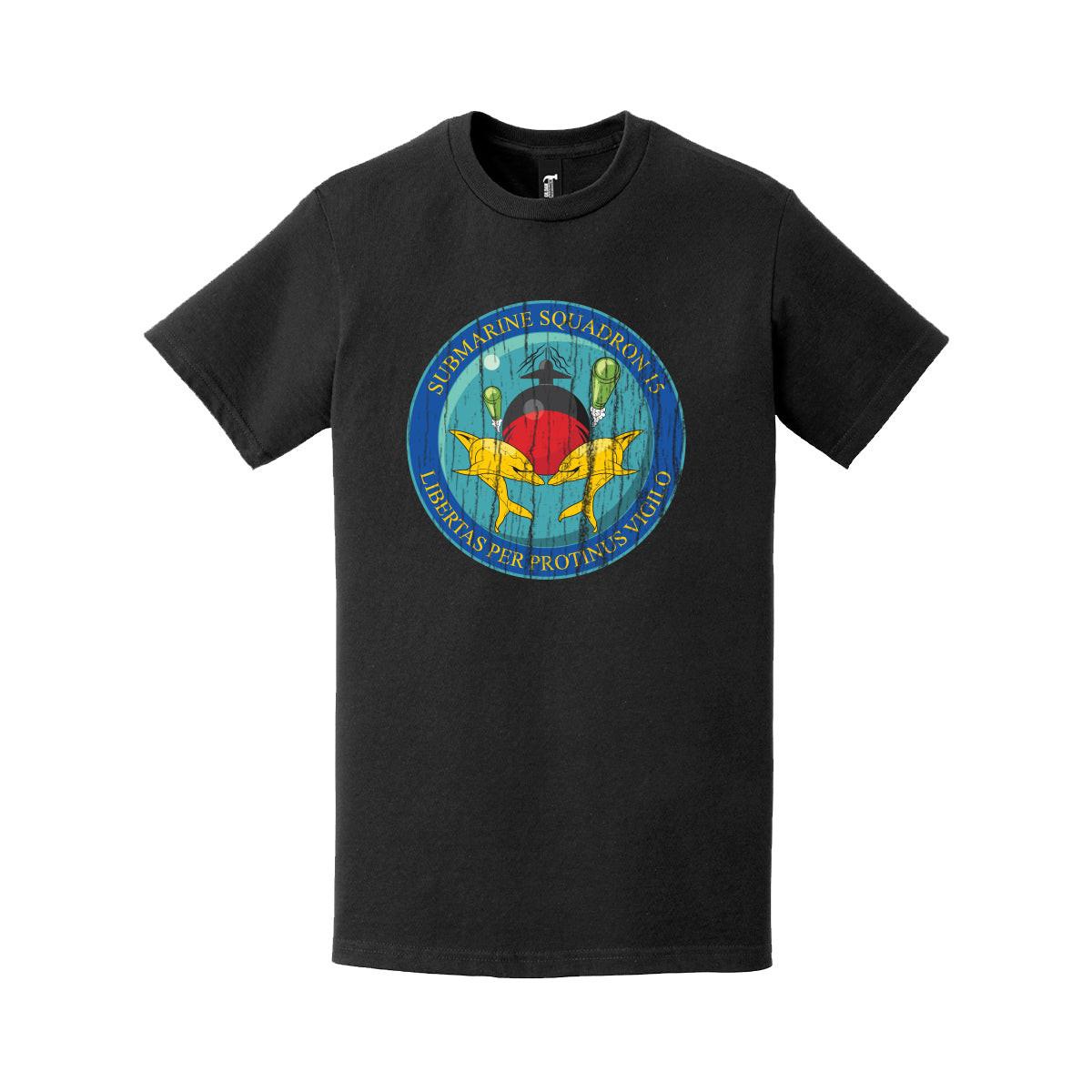 Distressed SUBRON 15 Logo Emblem Crest T-Shirt