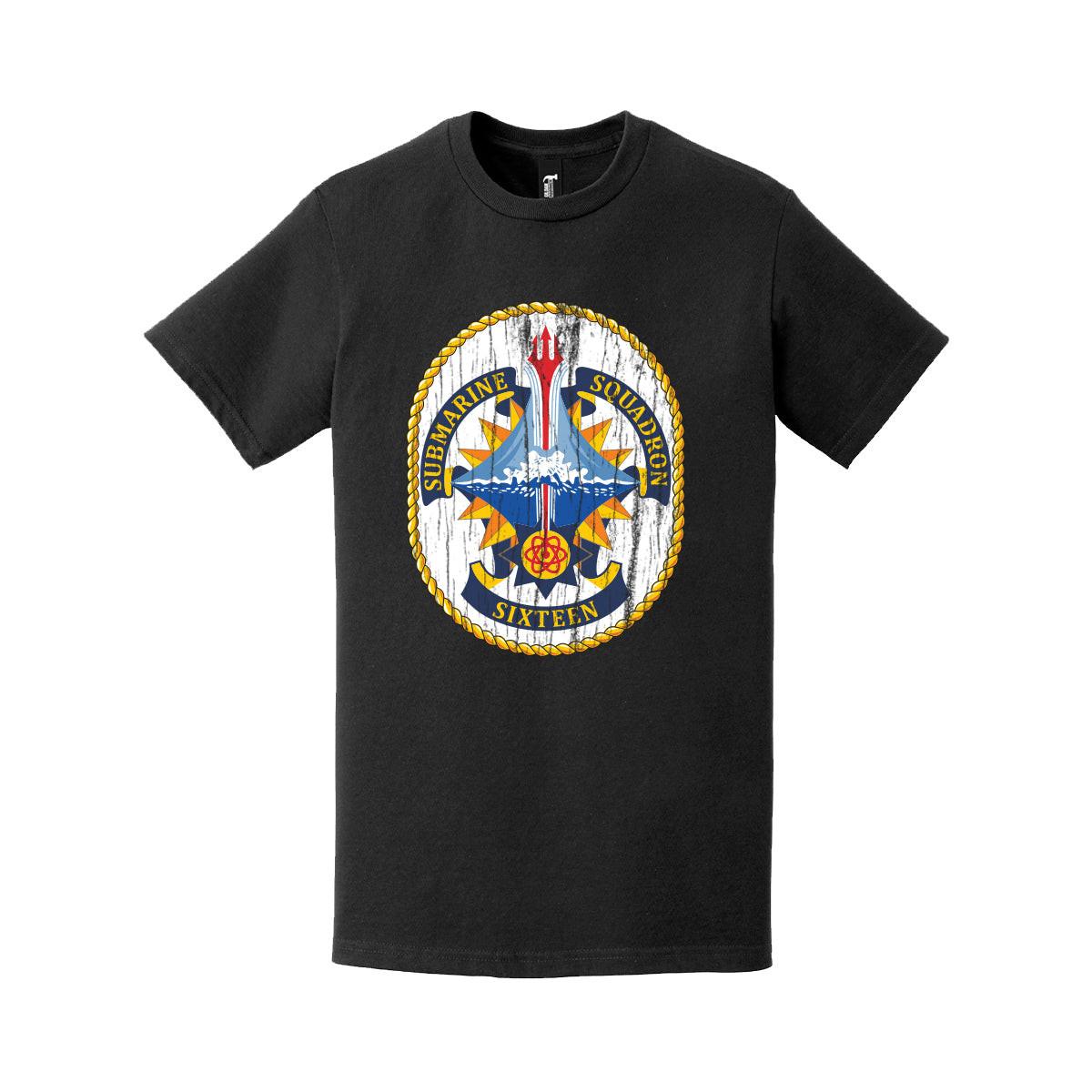 Distressed SUBRON 16 Logo Emblem Crest T-Shirt