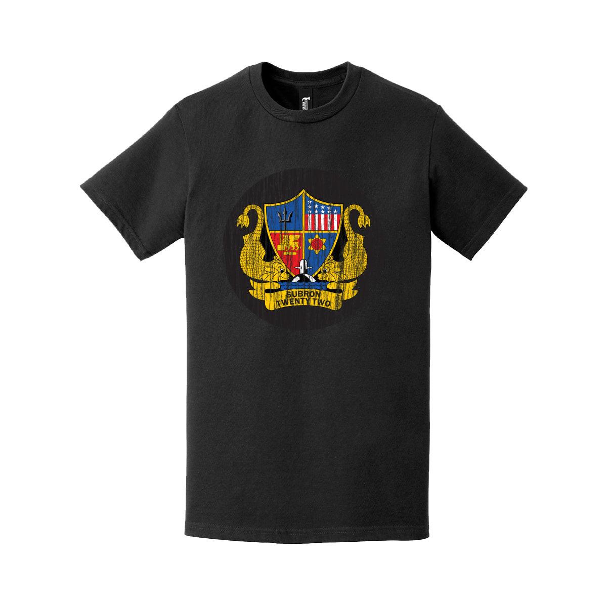 Distressed SUBRON 22 Logo Emblem Crest T-Shirt