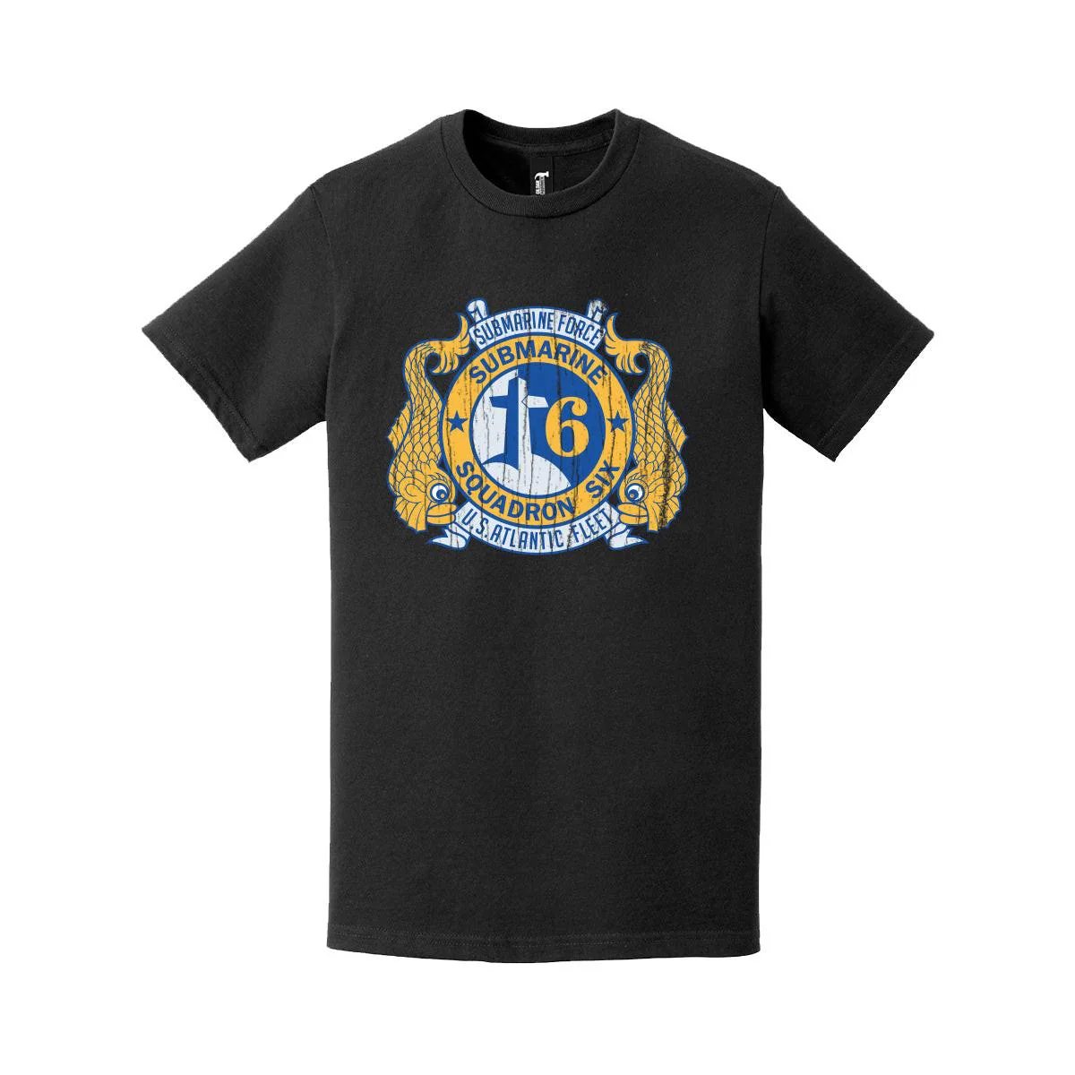 Distressed SUBRON 6 Logo Emblem Crest T-Shirt