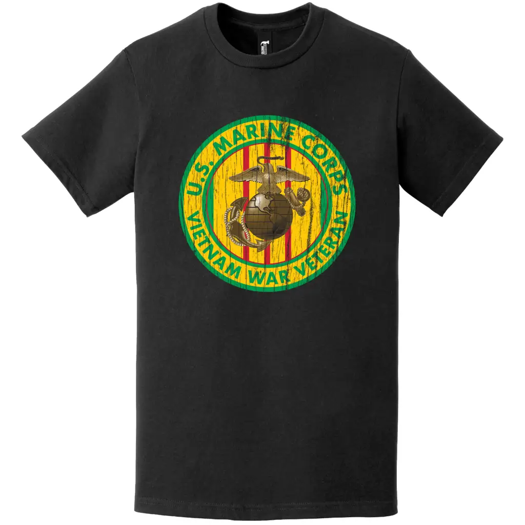 Distressed U.S. Marine Corps Vietnam Veteran T-Shirt