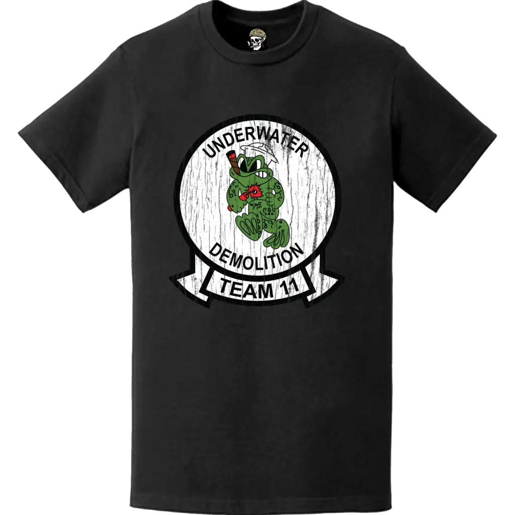 Distressed U.S. Navy UDT-11 Logo Emblem T-Shirt