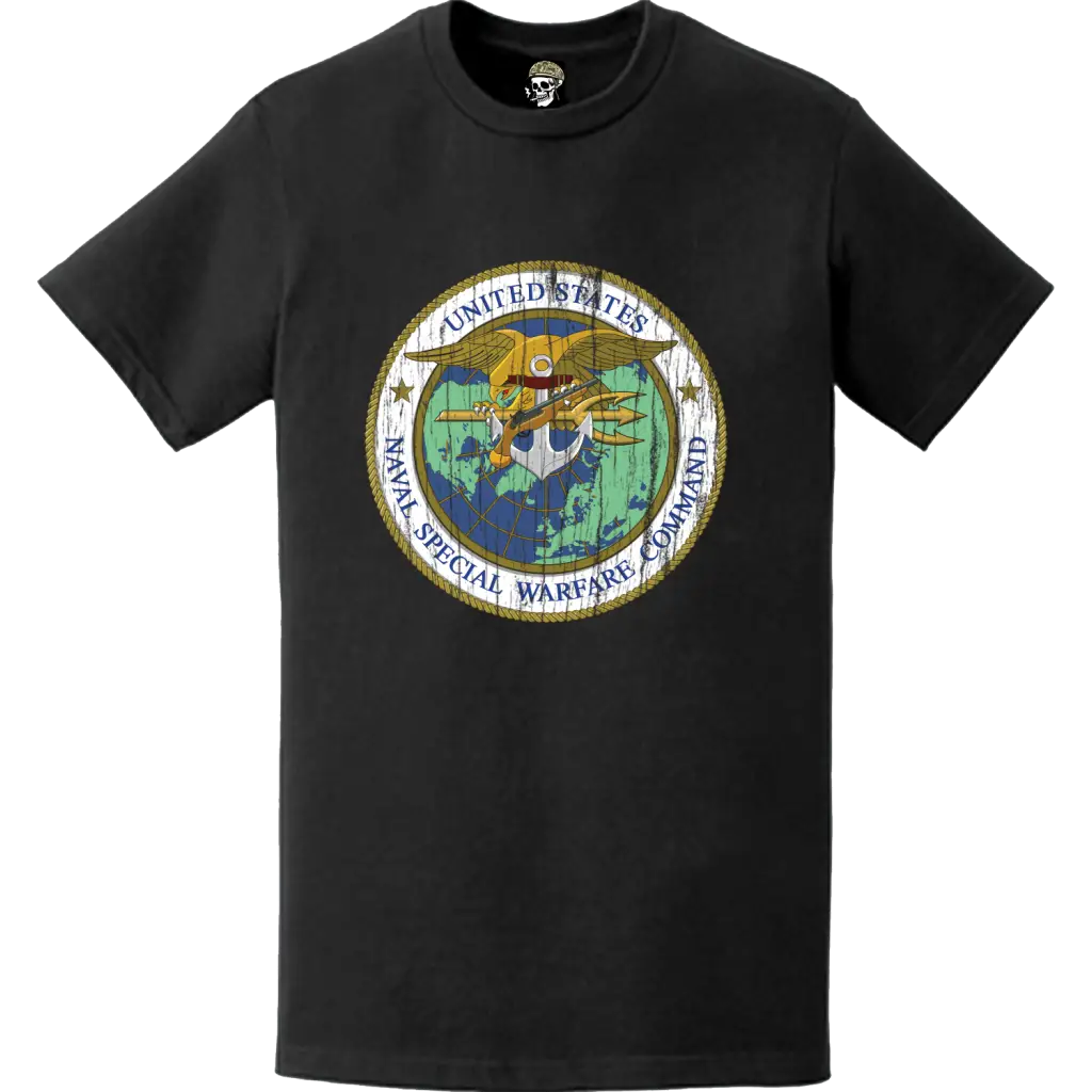 Distressed USNSWC Logo Emblem T-Shirt