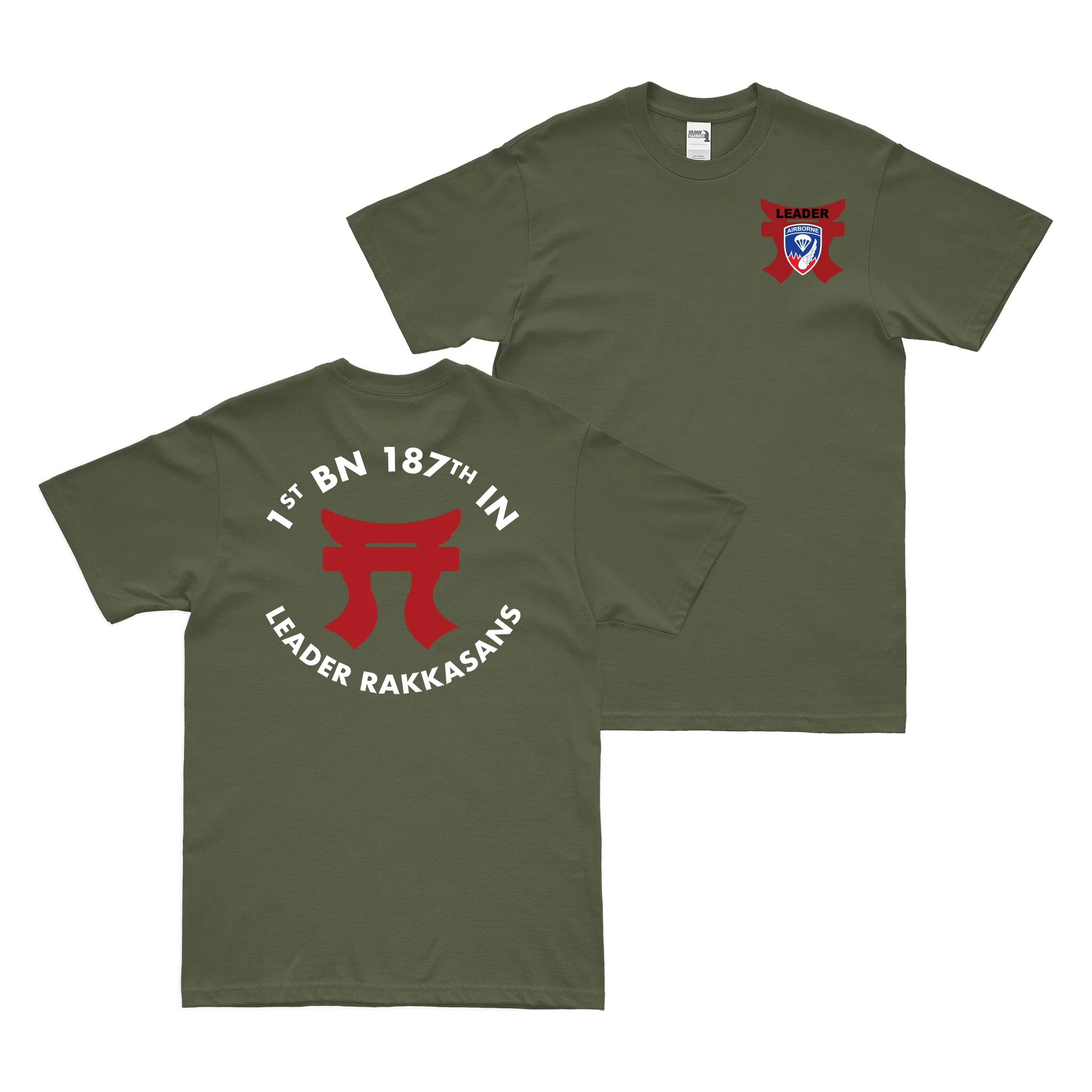 Double-Sided 1-187 IN 'Leader Rakkasans' Tori T-Shirt - Image 2