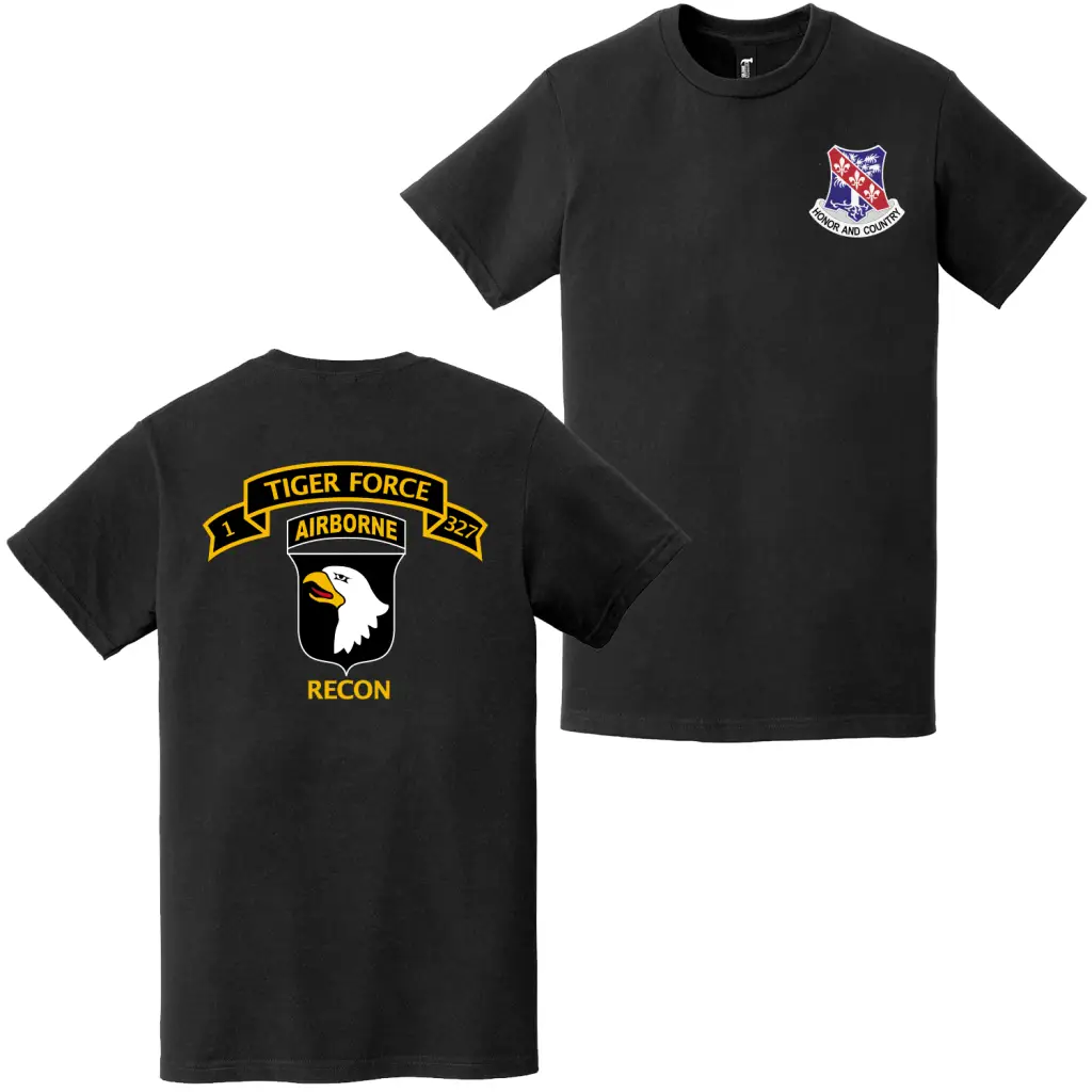 Double-Sided 1-327 IR Tiger Force Vietnam War T-Shirt