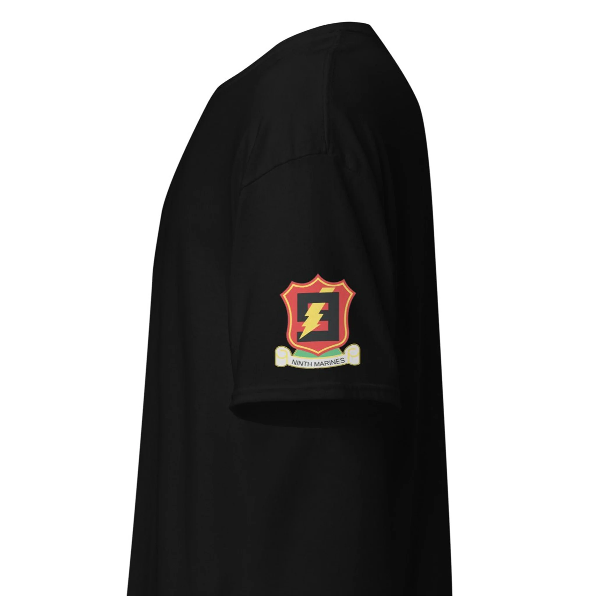 Double-Sided 1/9 Marines Combat Veteran T-Shirt - Image 2
