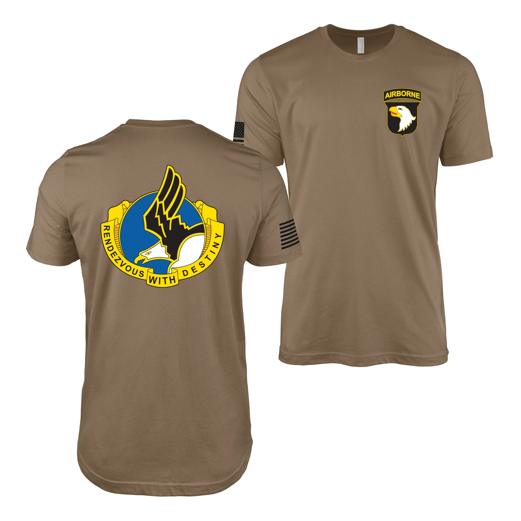 Double-Sided 101st Airborne Division DUI T-Shirt