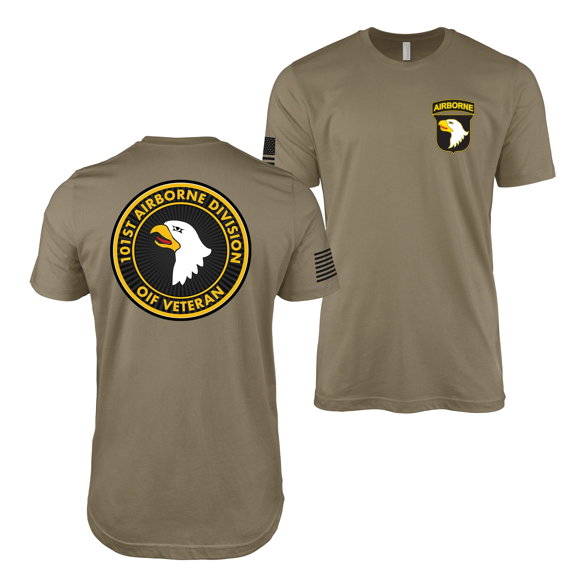 101st Airborne Division OIF Veteran Emblem T-Shirt - Image 4