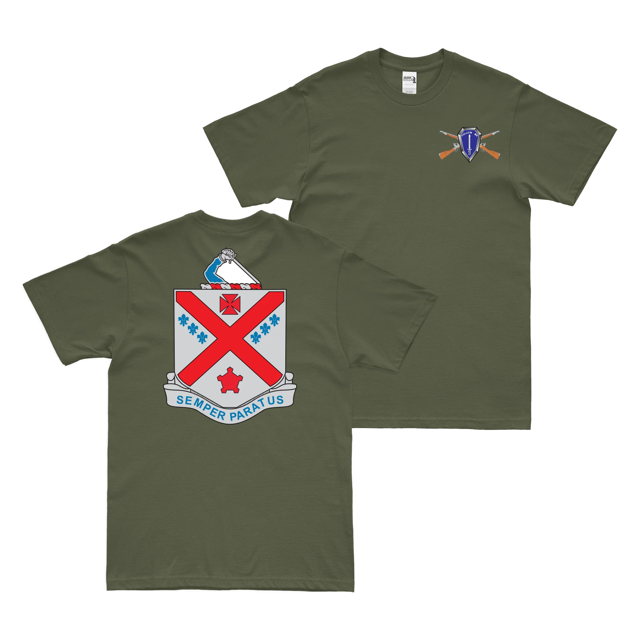Double-Sided 101st Infantry Regiment T-Shirt - Image 2