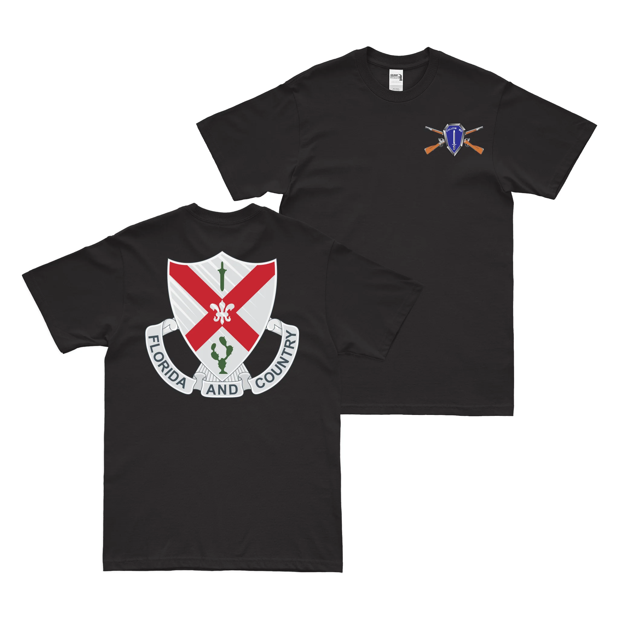Double-Sided 124th Infantry Regiment T-Shirt