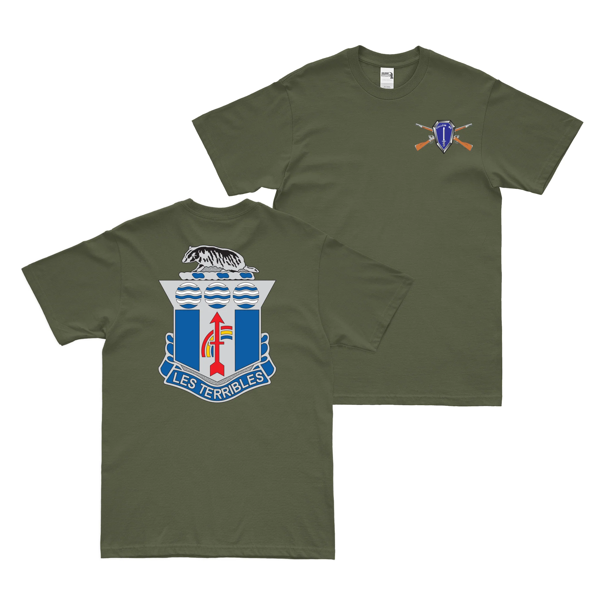 Double-Sided 127th Infantry Regiment T-Shirt - Image 2