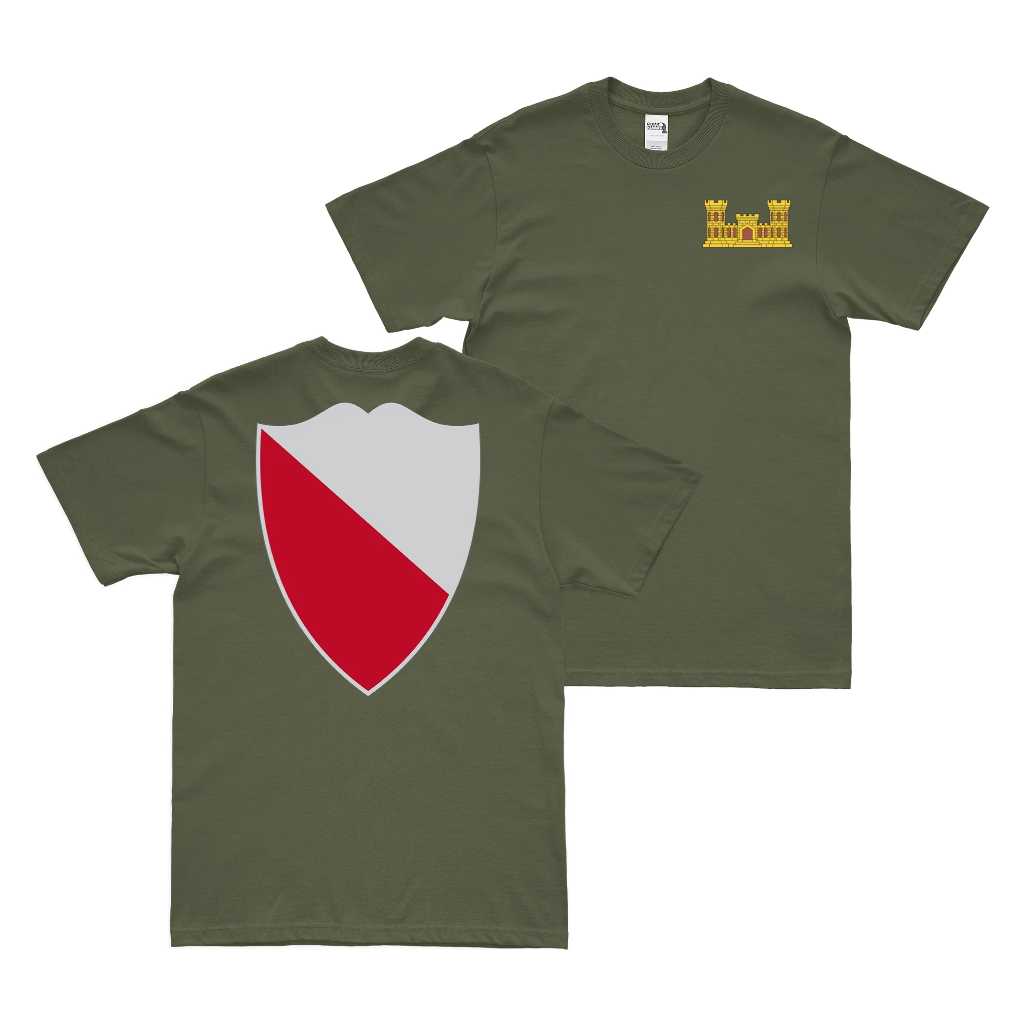 Double-Sided 15th Engineer Battalion Logo T-Shirt - Image 2