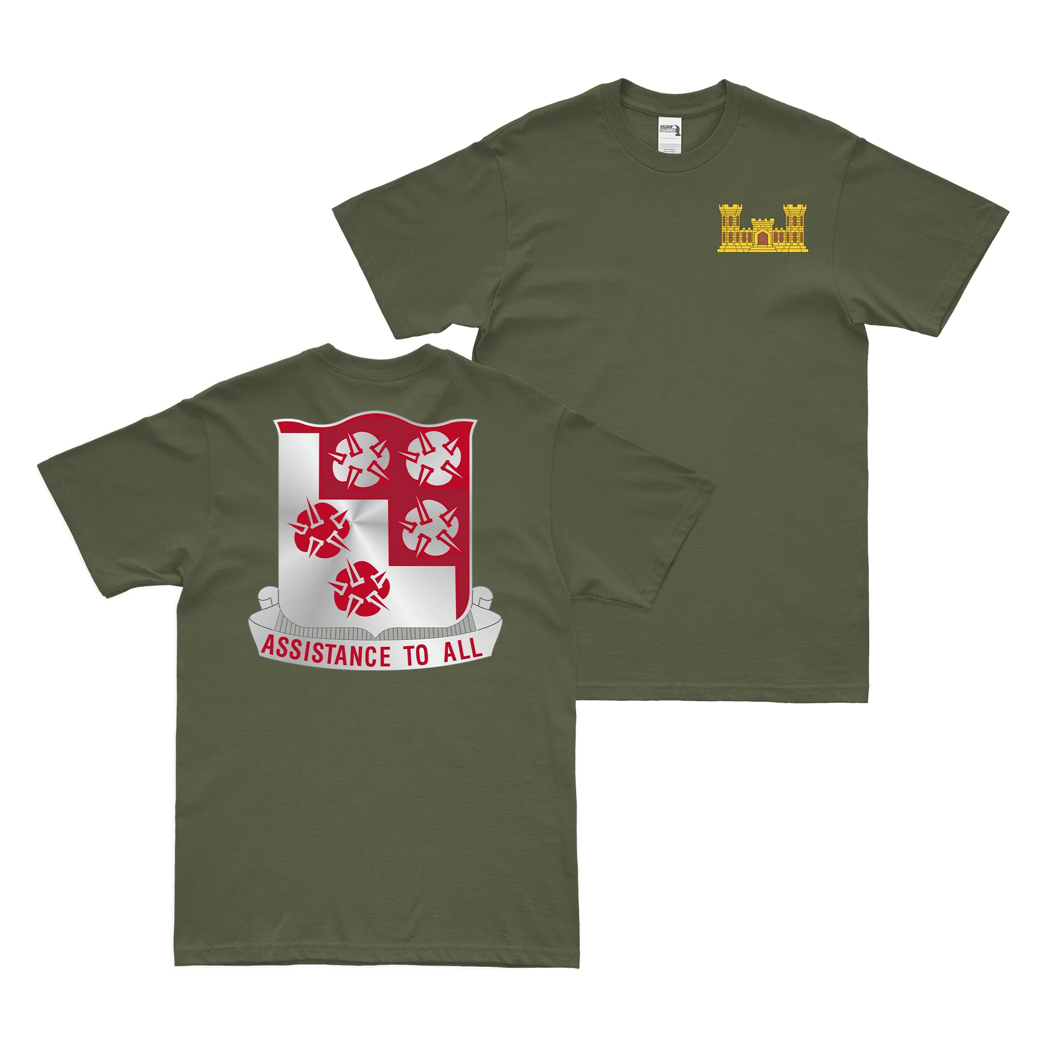 Double-Sided 168th Engineer Battalion T-Shirt - Image 2