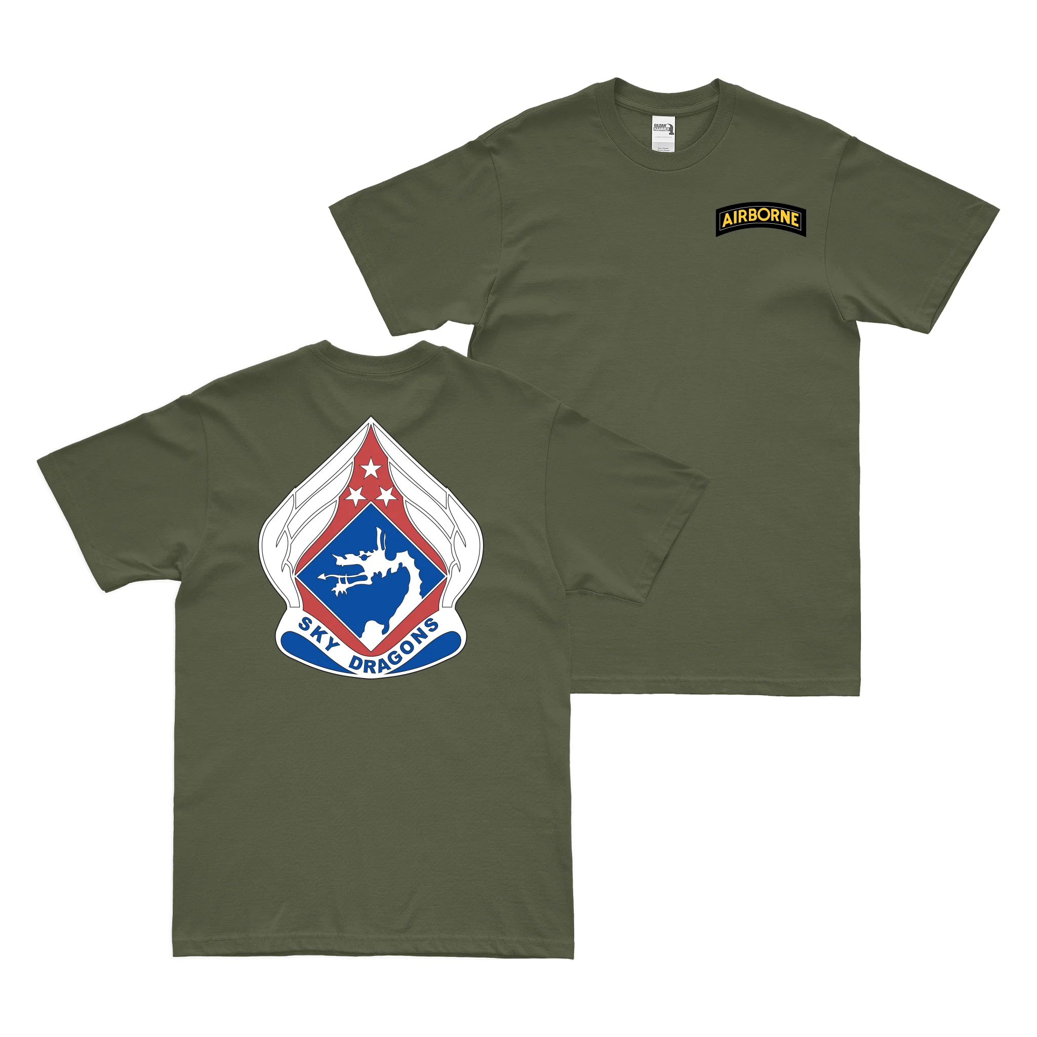 Double-Sided 18th Airborne Corps 'Sky Dragons' T-Shirt - Image 2