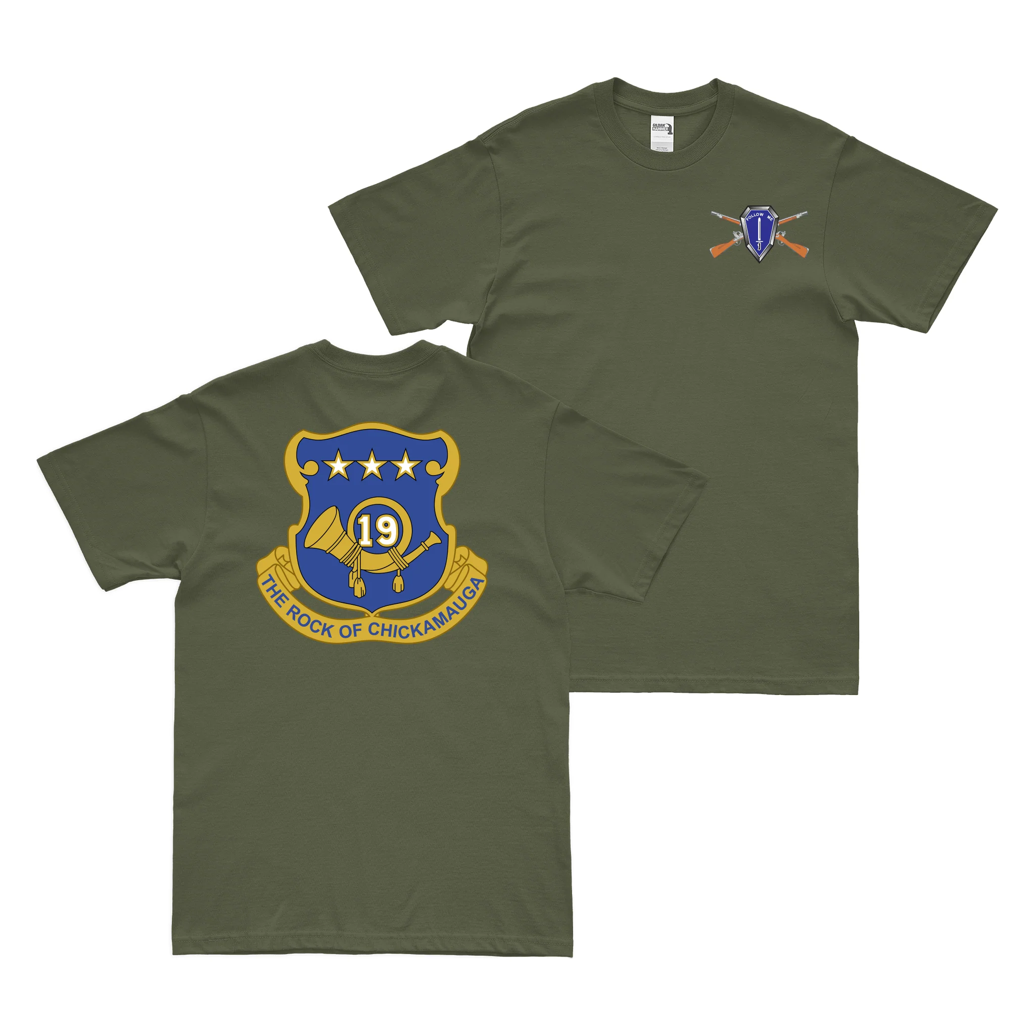 Double-Sided 19th Infantry Regiment T-Shirt - Image 2