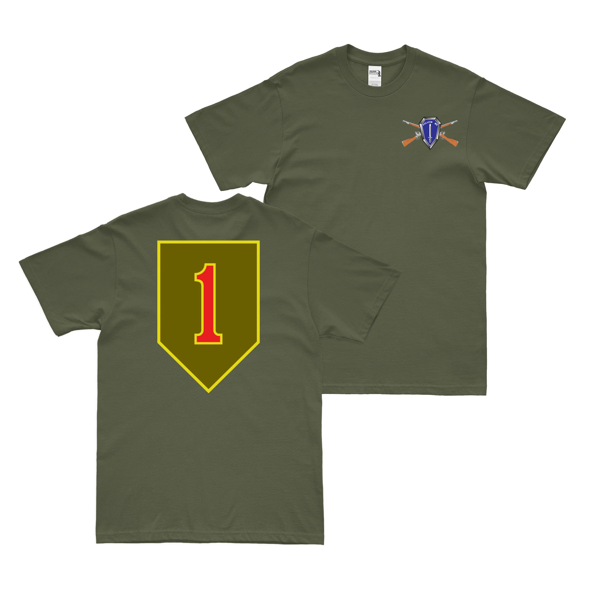 Double-Sided 1st Infantry Division CSIB T-Shirt - Image 2