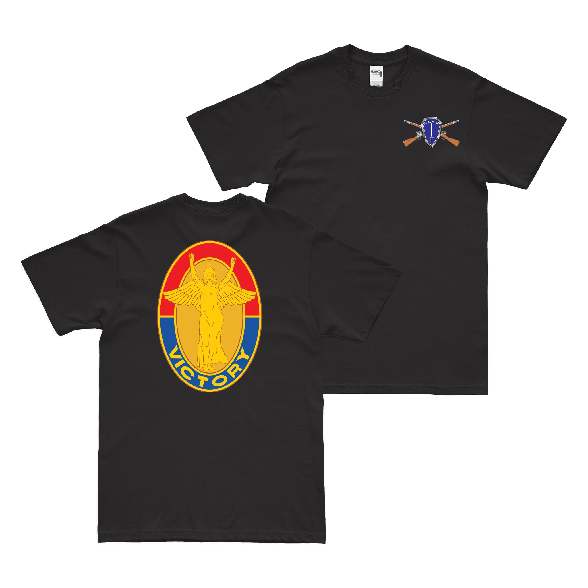Double-Sided 1st Infantry Division DUI T-Shirt