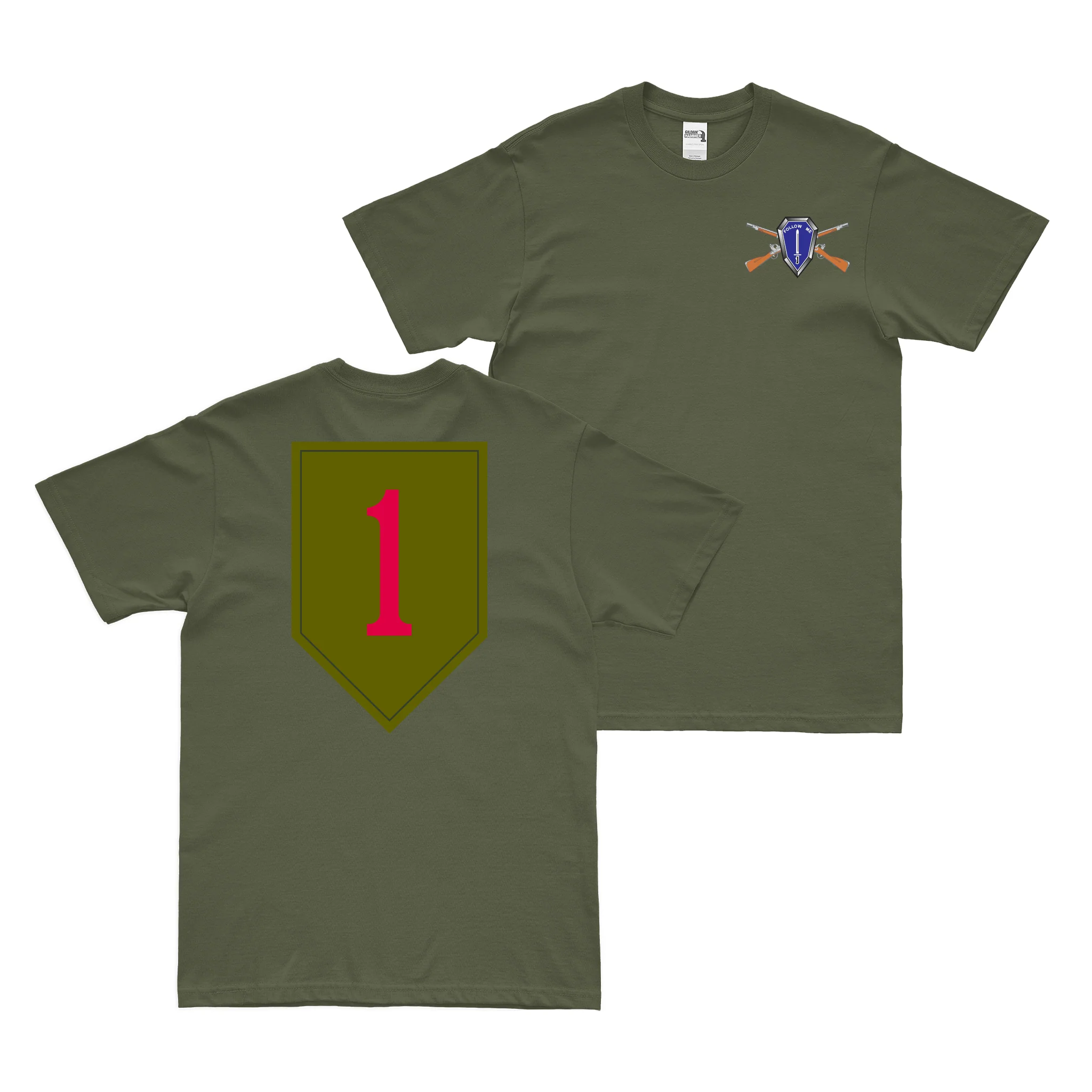 Double-Sided 1st Infantry Division SSI T-Shirt - Image 2