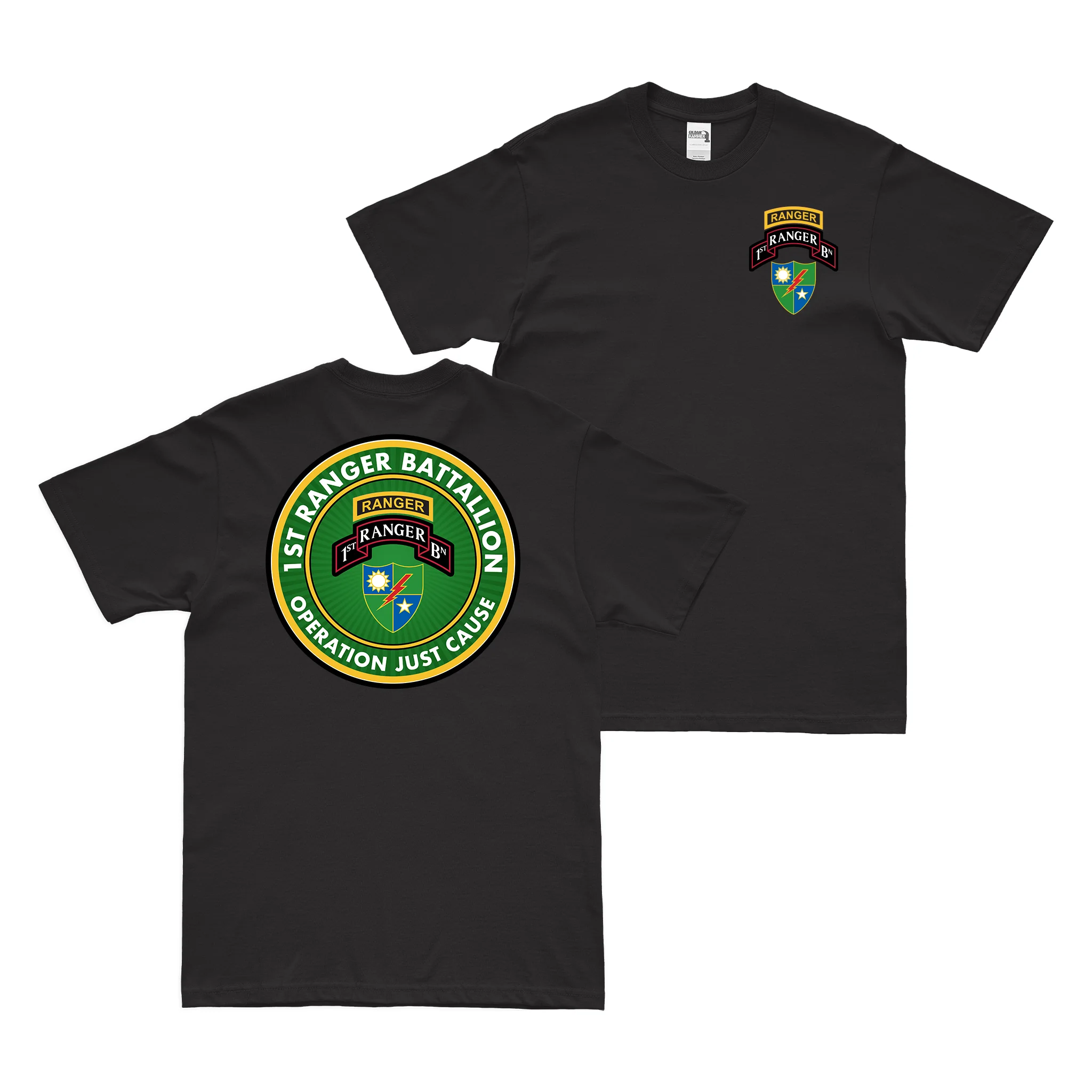 Double-Sided 1st Ranger Battalion Just Cause T-Shirt