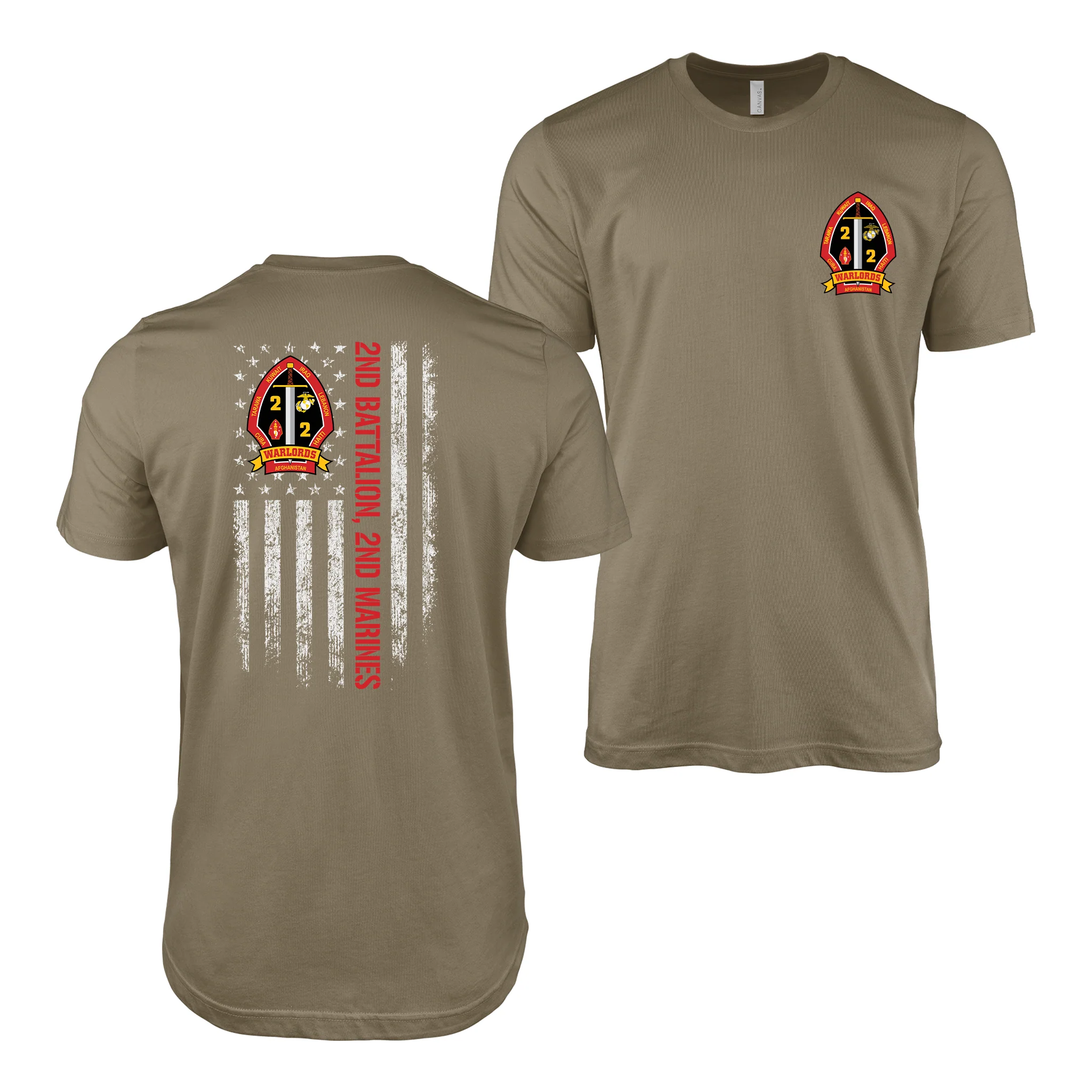 Double-Sided 2/2 Marines American Flag T-Shirt - Image 4