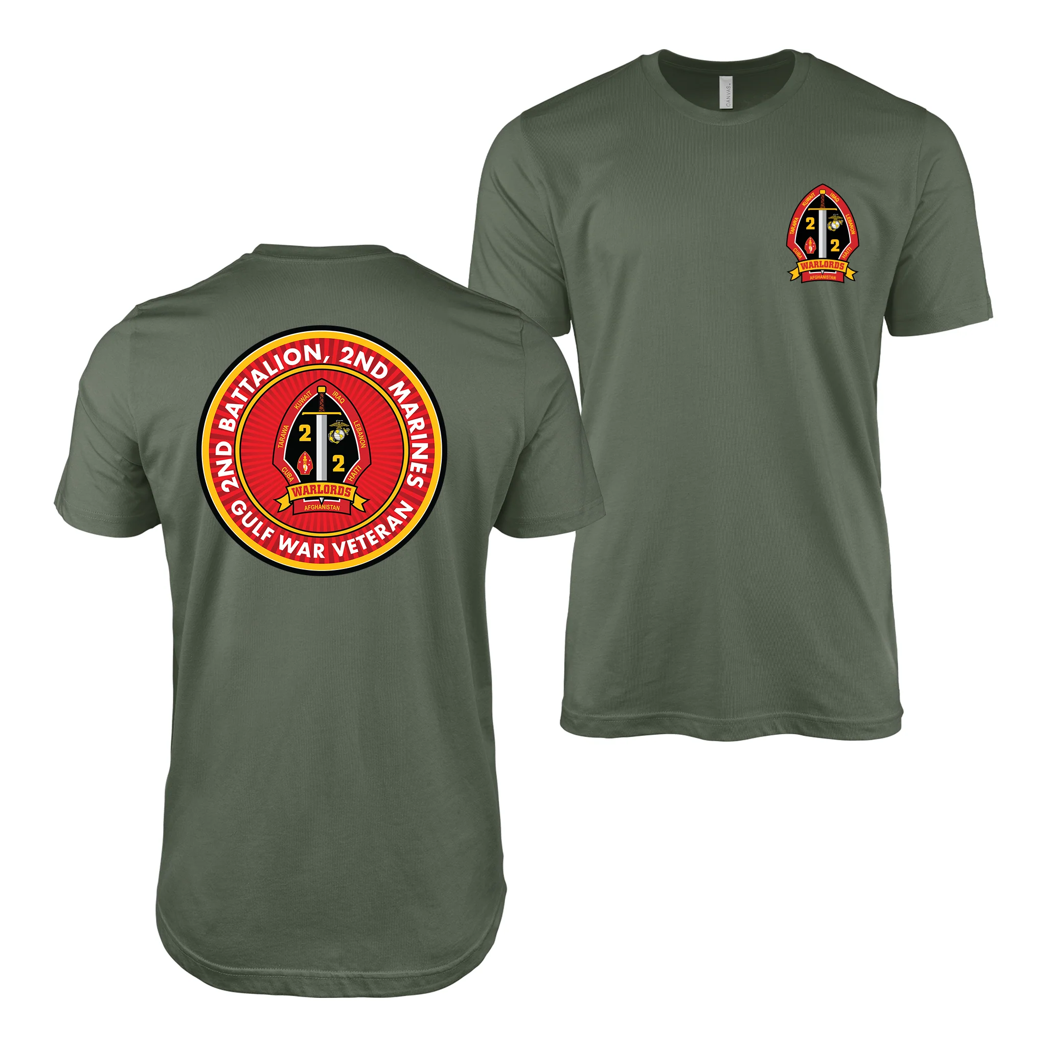Double-Sided 2/2 Marines Gulf War Veteran T-Shirt - Image 2