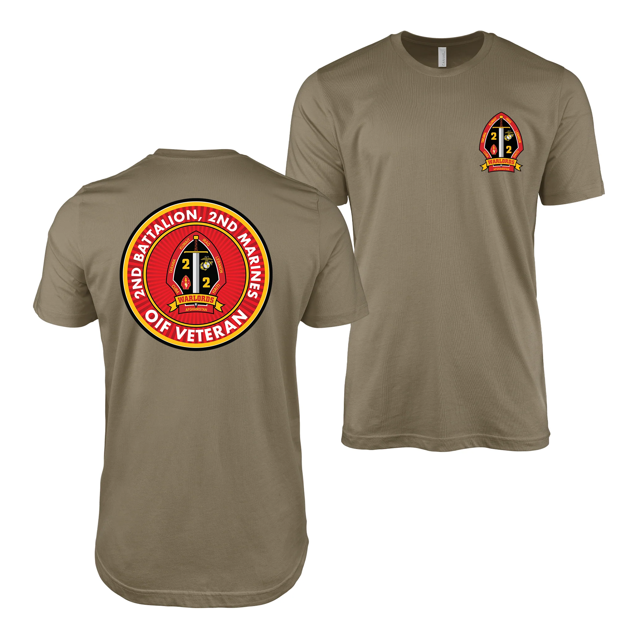 Double-Sided 2/2 Marines OIF Veteran T-Shirt - Image 4