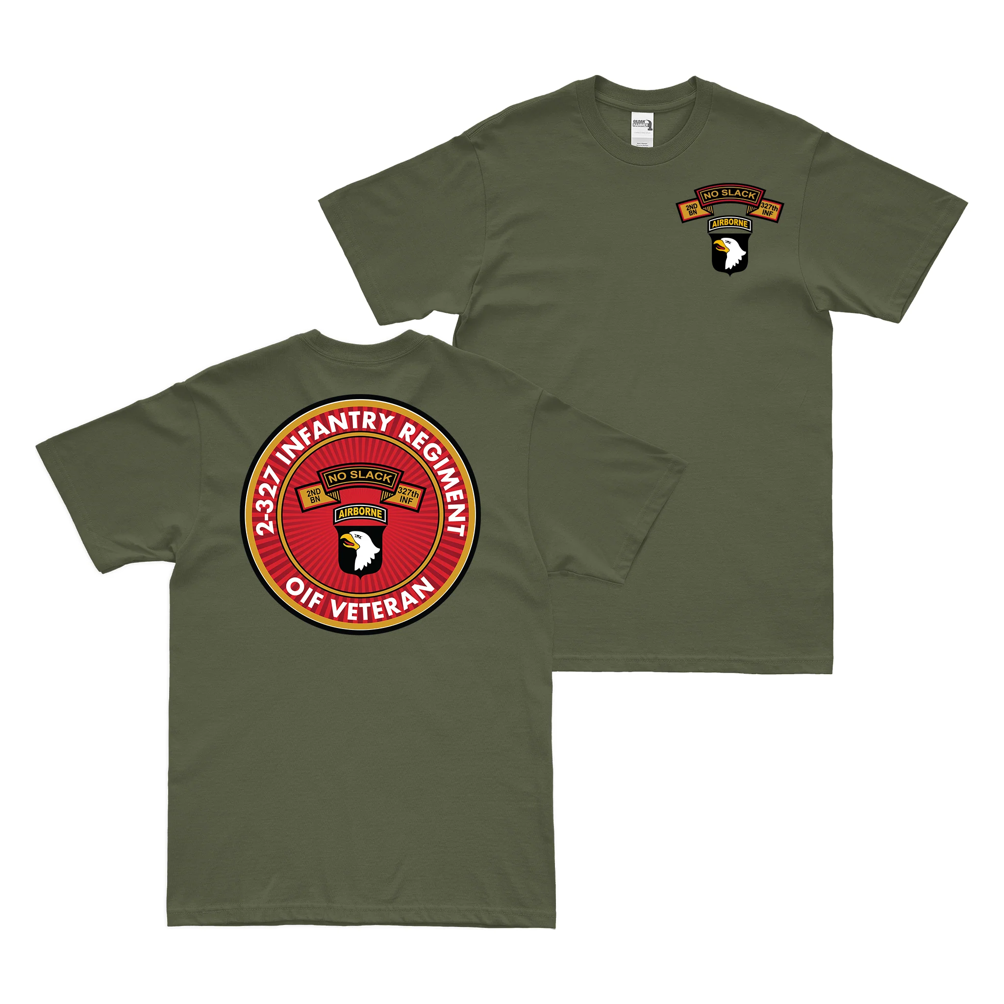 Double-Sided 2-327 Infantry OIF Veteran T-Shirt - Image 2