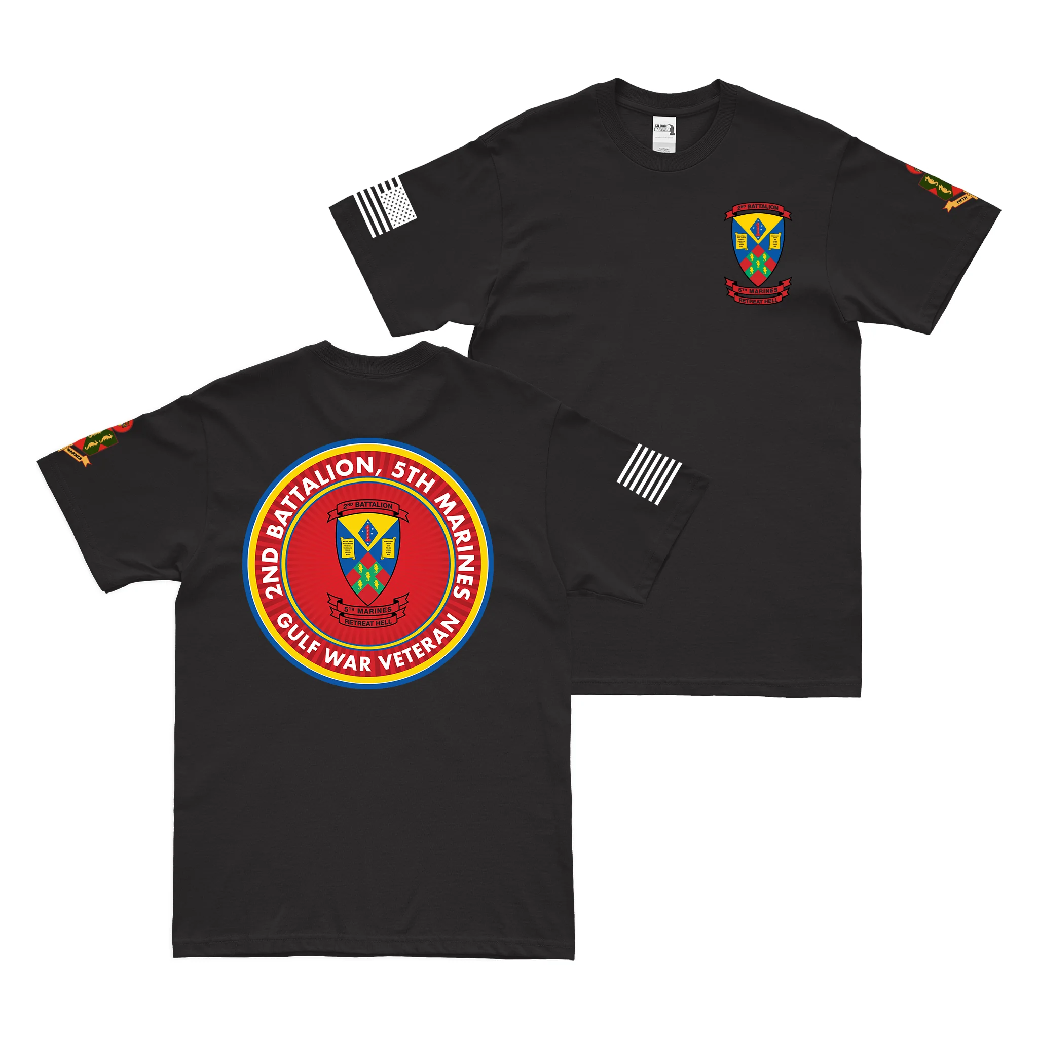 Double-Sided 2/5 Marines Gulf War Veteran T-Shirt