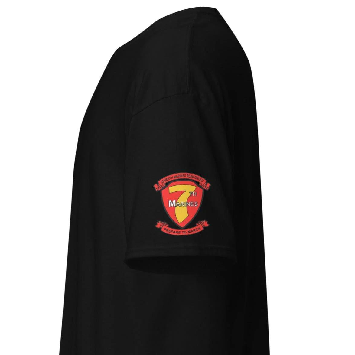 Double-Sided 2/7 Marines Vietnam Veteran American Flag T-Shirt - Image 2