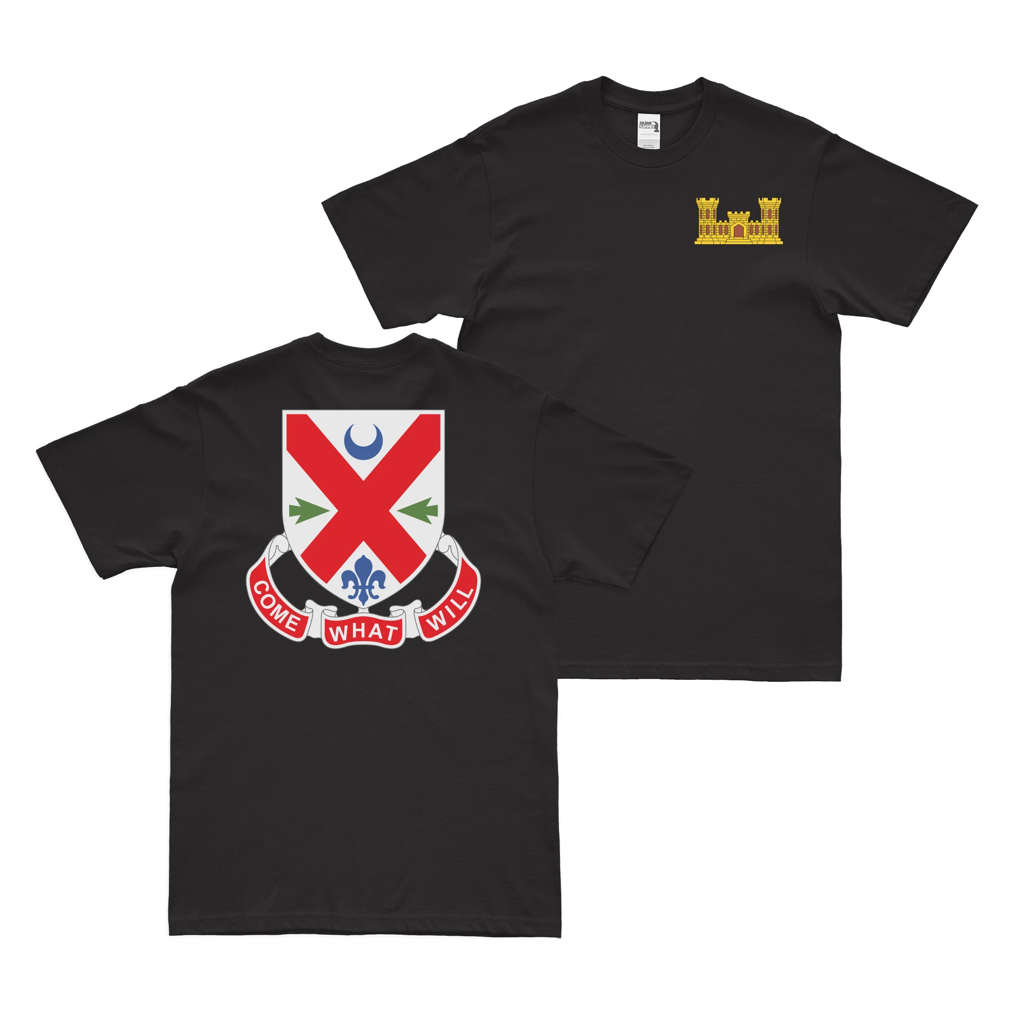 Double-Sided 205th Engineer Battalion T-Shirt