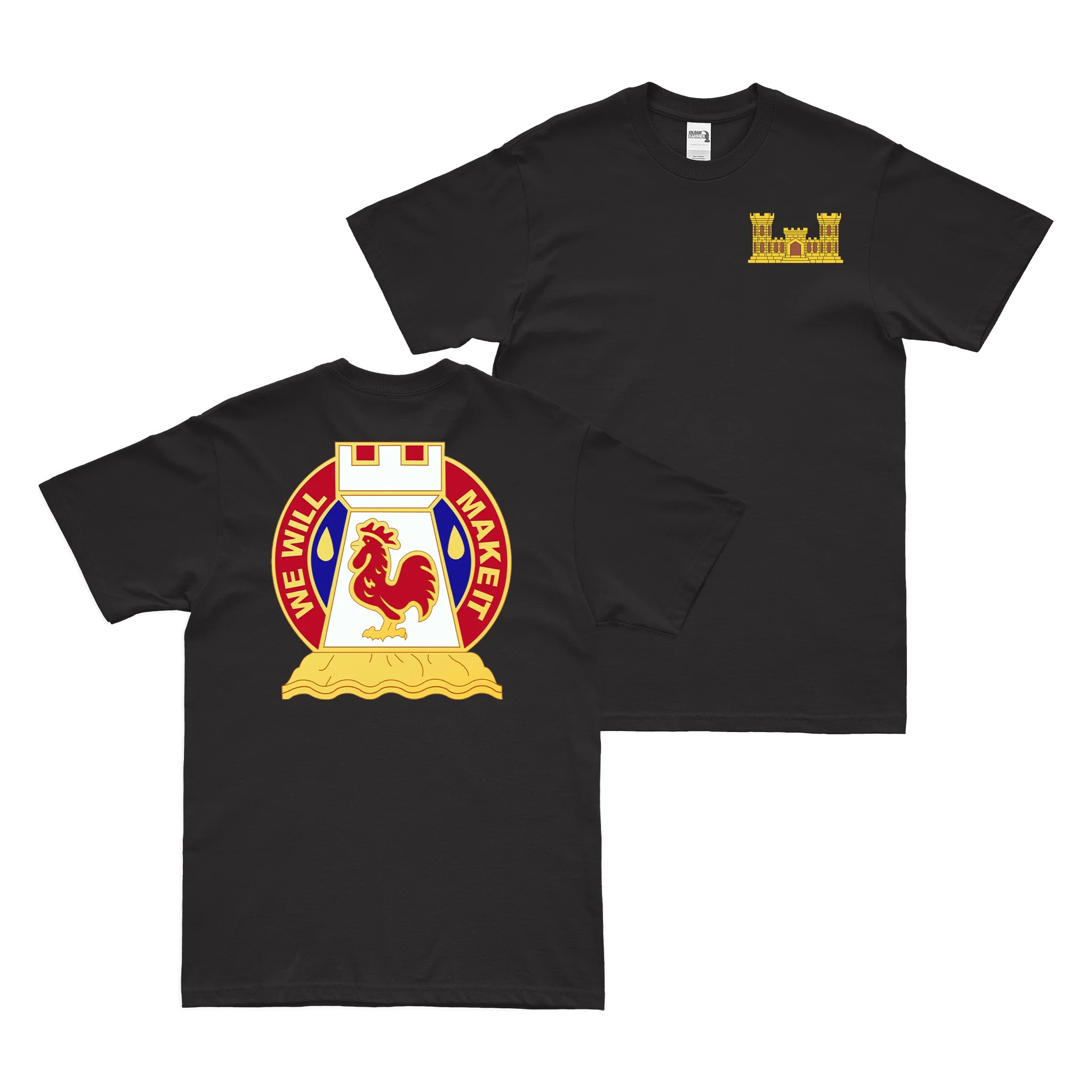 Double-Sided 243rd Engineer Battalion T-Shirt