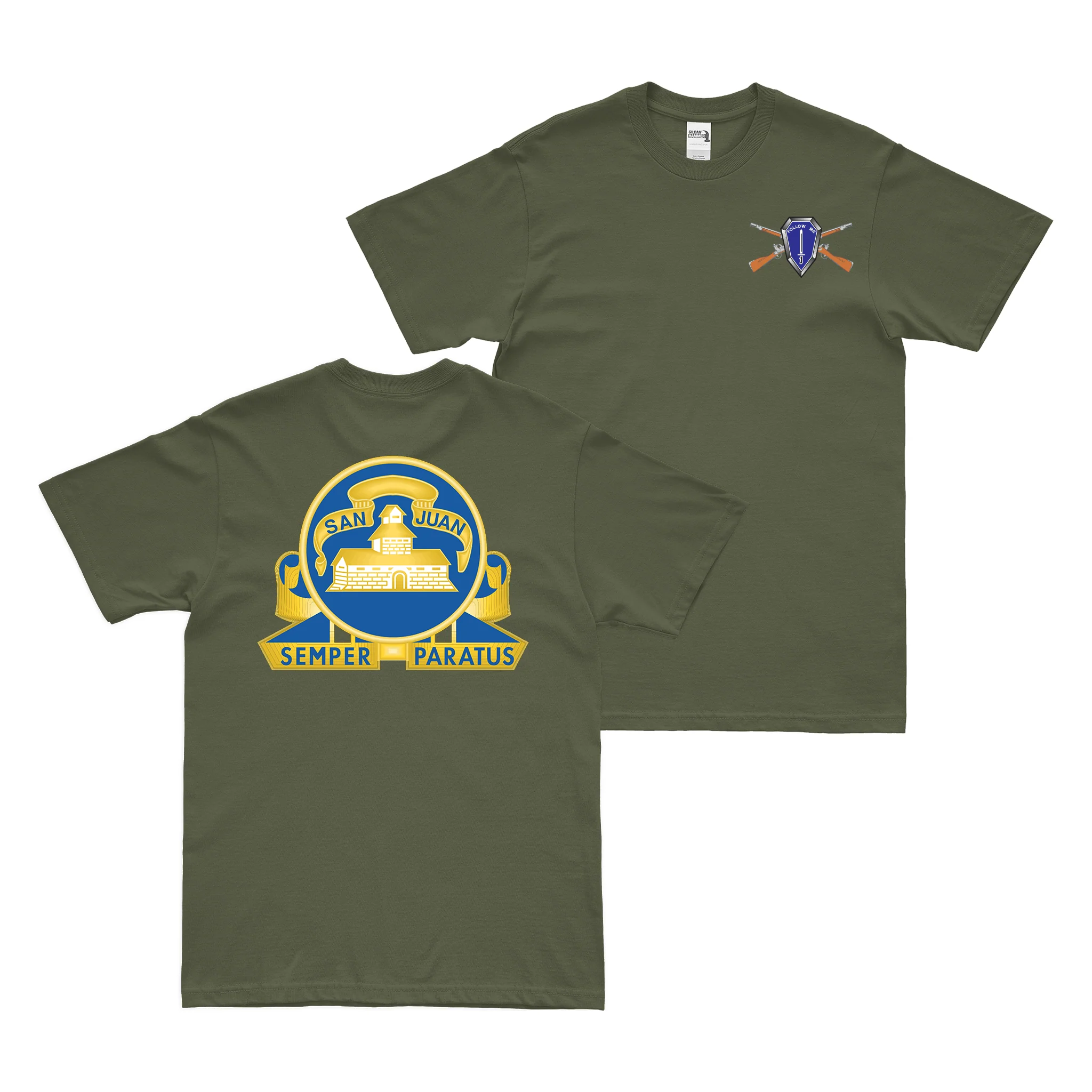 Double-Sided 24th Infantry Regiment T-Shirt - Image 2
