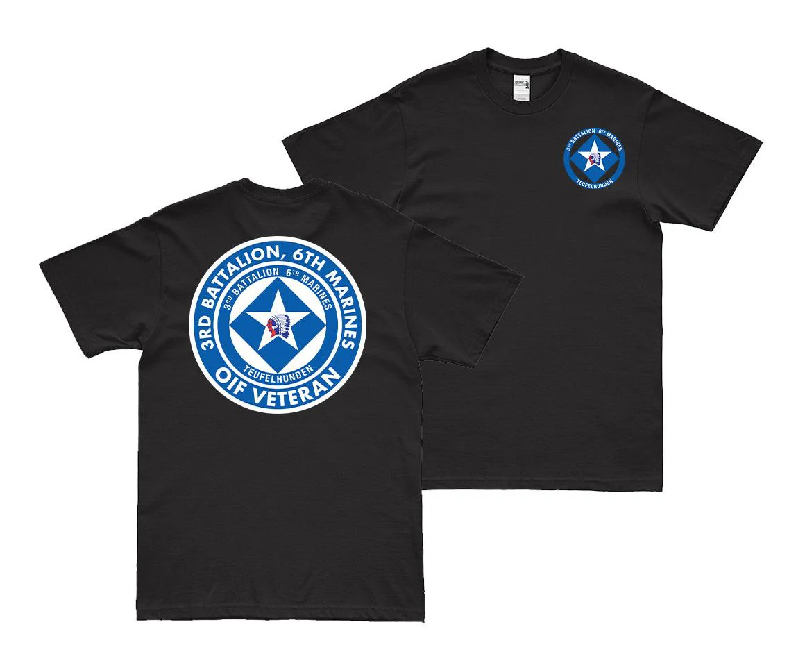 Double-Sided 3/6 Marines OIF Veteran T-Shirt