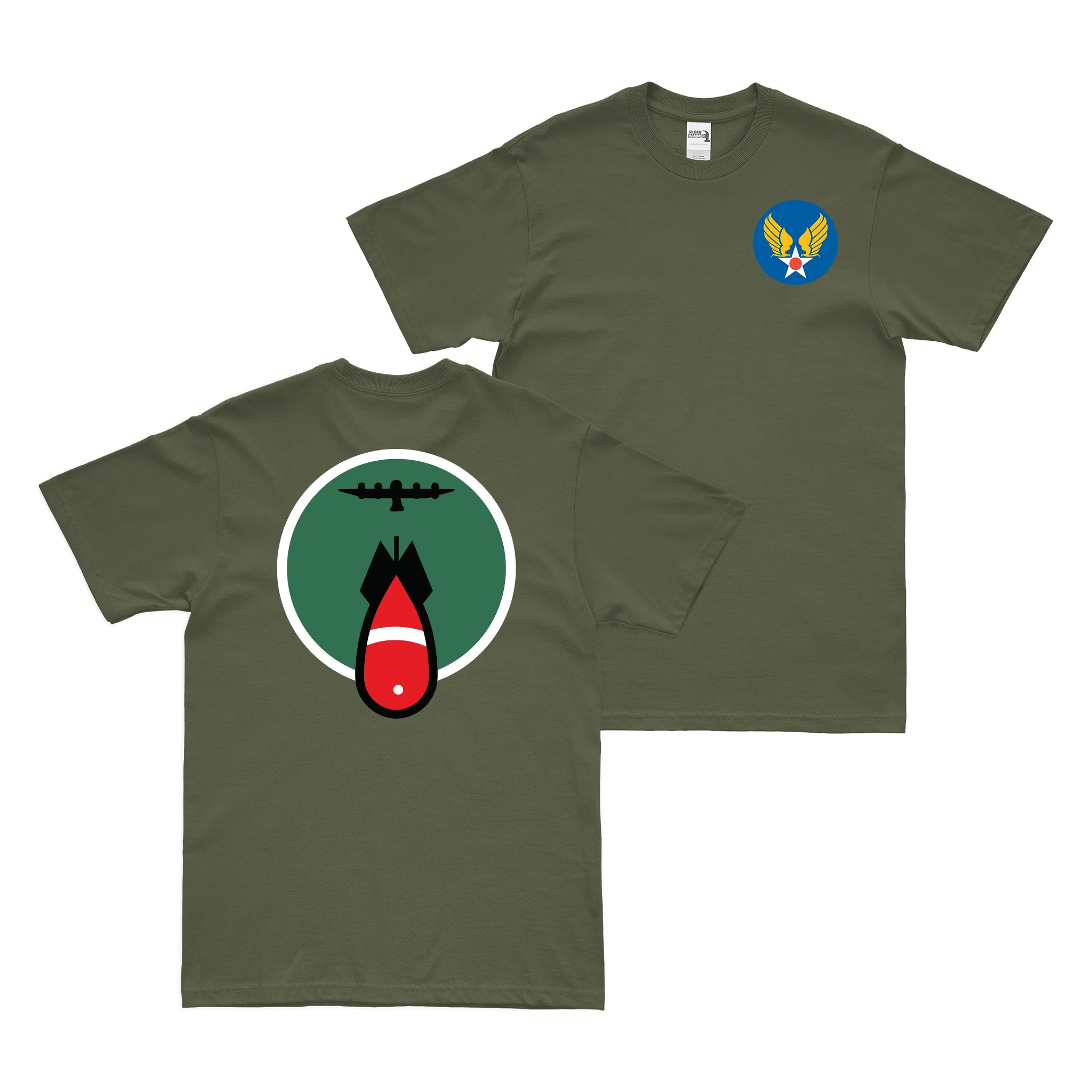 Double-Sided 316th Bombardment Squadron WW2 AAF T-Shirt - Image 2