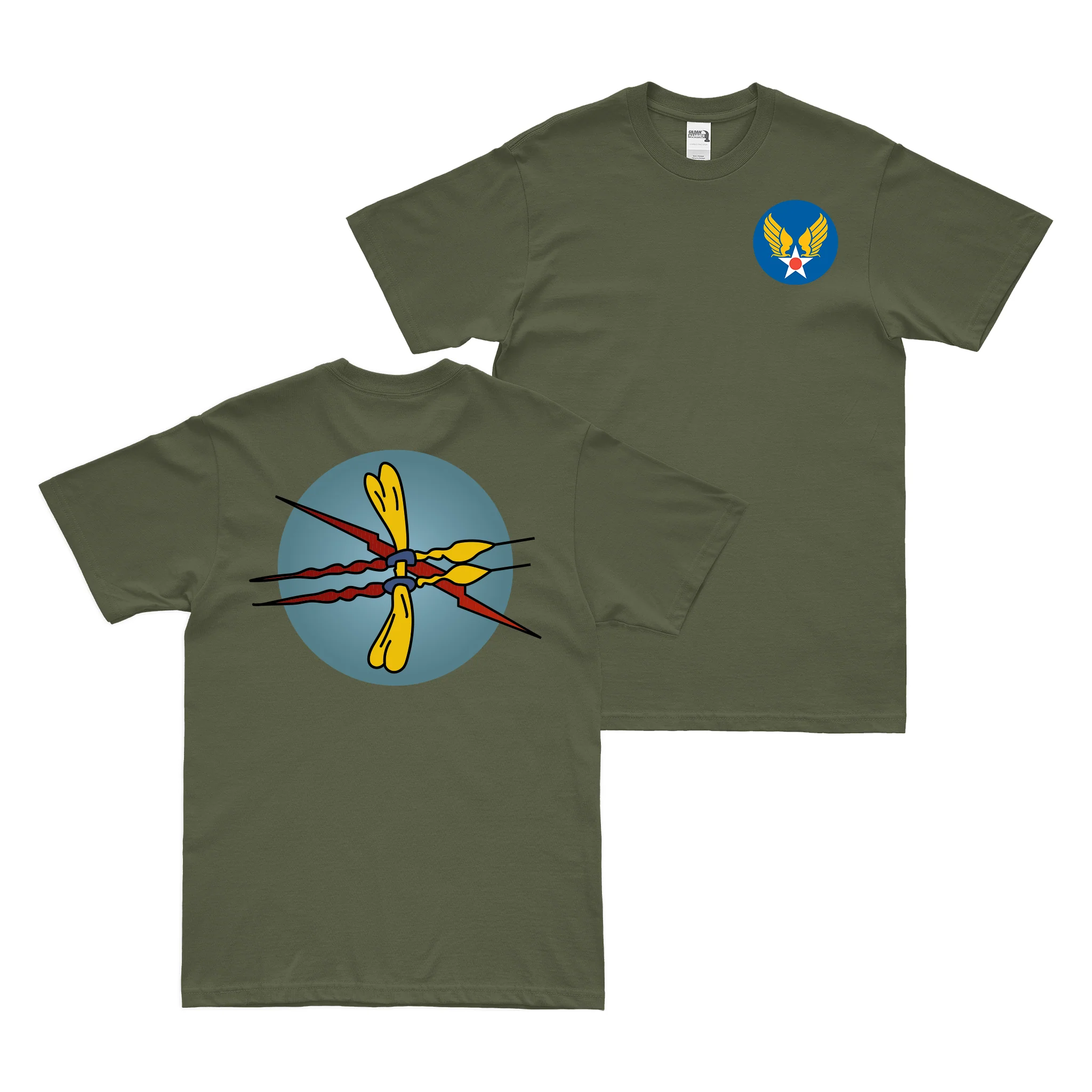 Double-Sided 332nd Bombardment Squadron WW2 AAF T-Shirt - Image 2