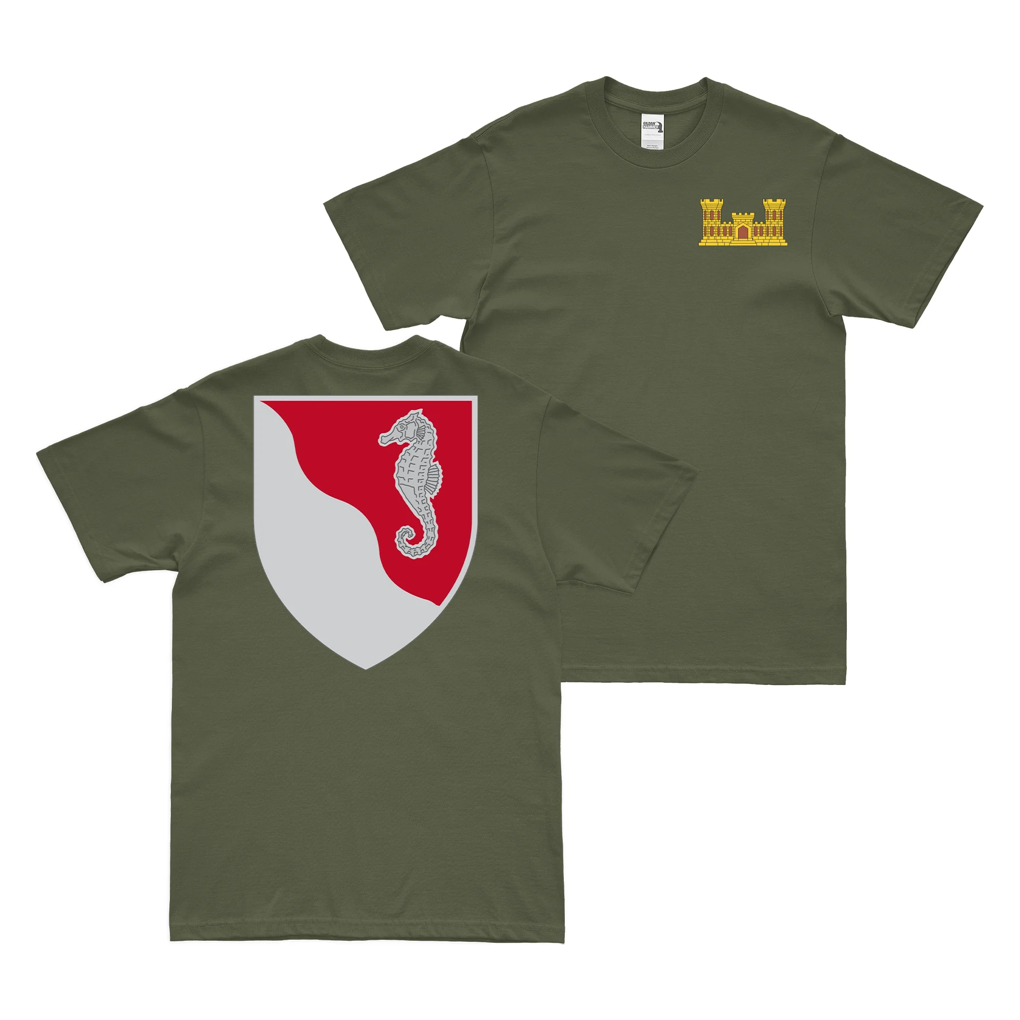 Double-Sided 36th Engineer Battalion Logo T-Shirt - Image 2
