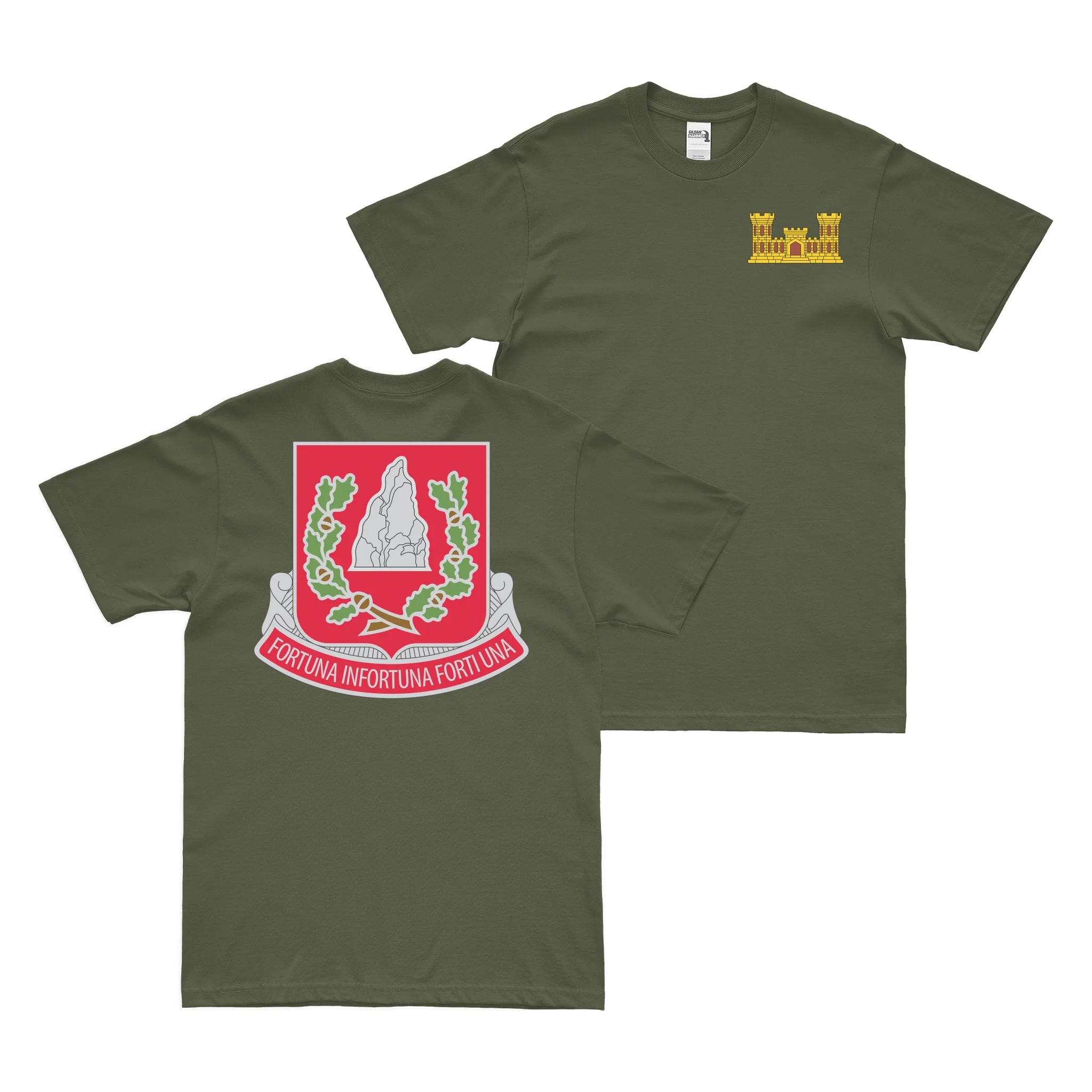 Double-Sided 37th Engineer Battalion Logo T-Shirt - Image 2