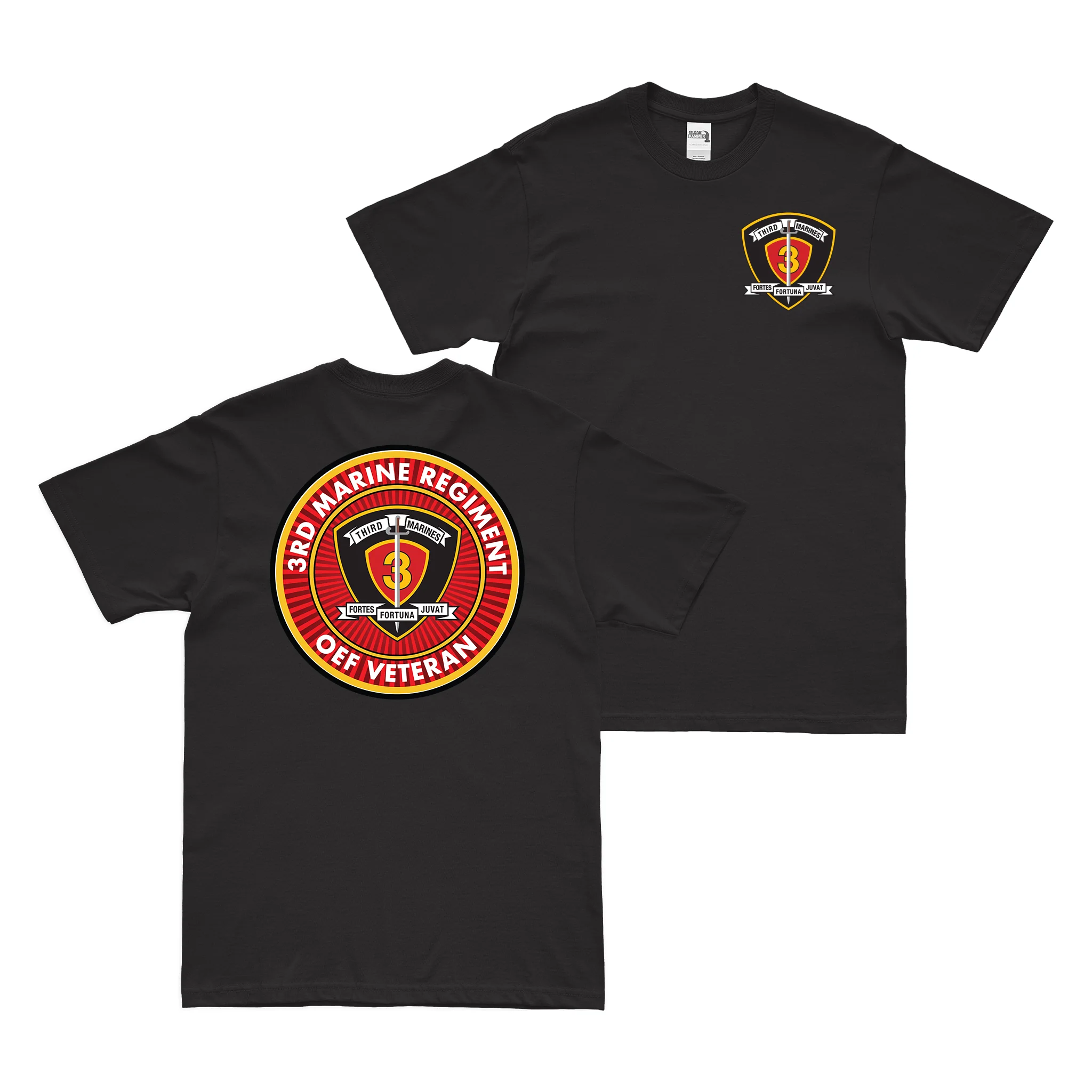 Double-Sided 3rd Marine Regiment OEF Veteran T-Shirt