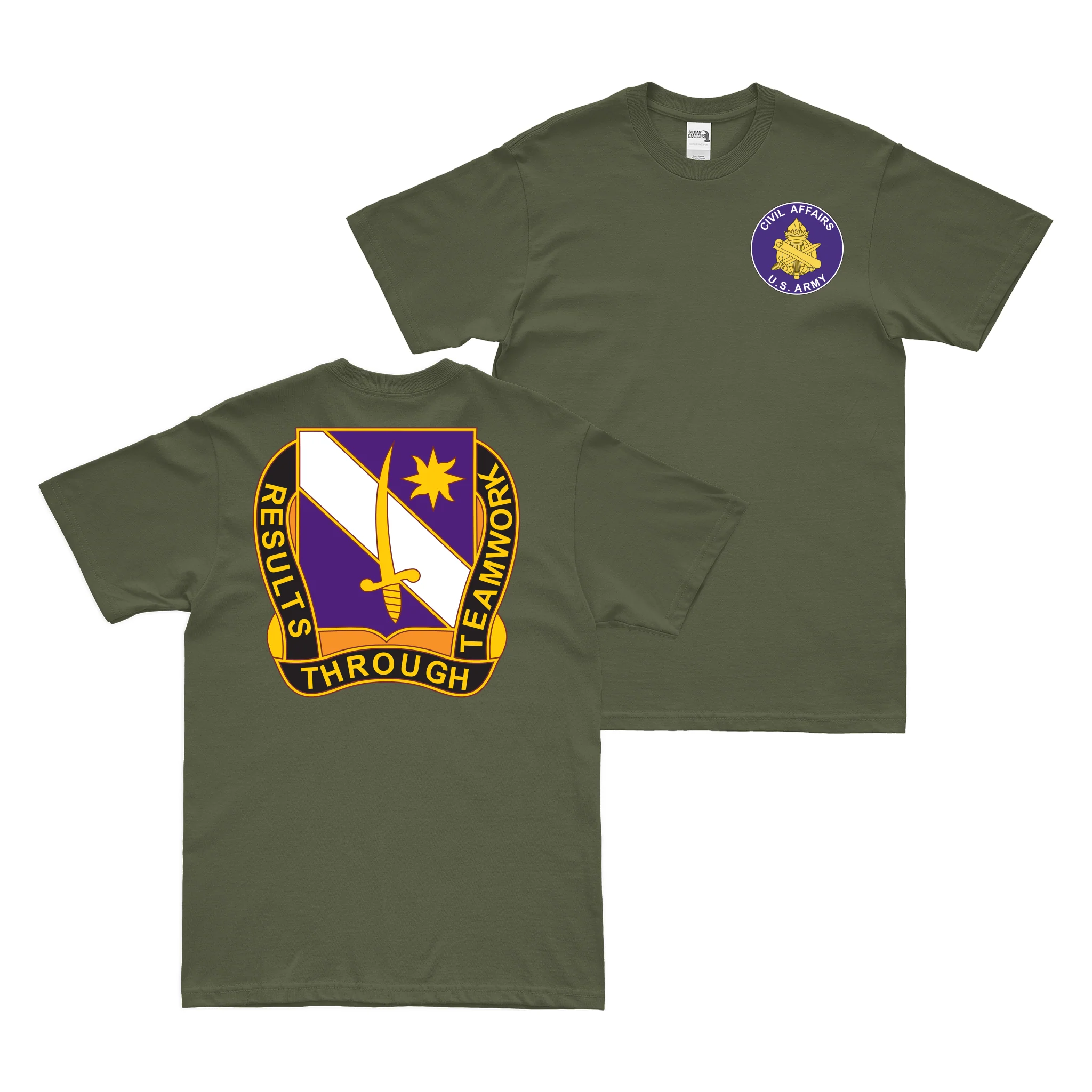 Double-Sided 407th Civil Affairs Battalion T-Shirt - Image 2