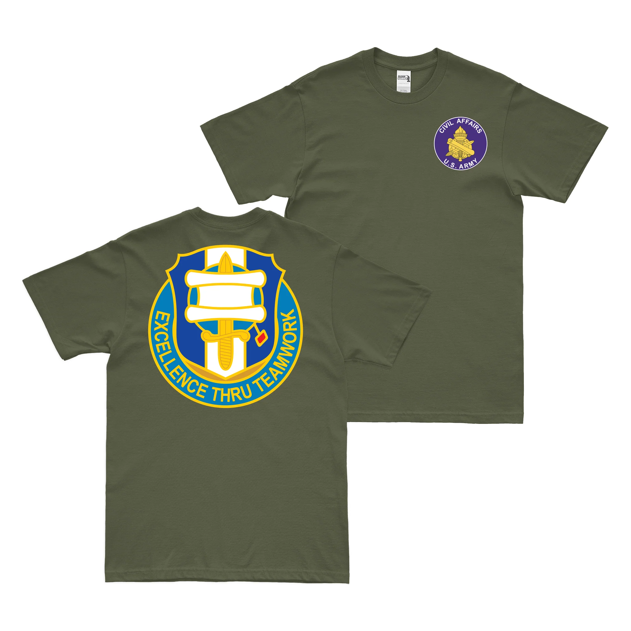 Double-Sided 448th Civil Affairs Battalion T-Shirt - Image 2