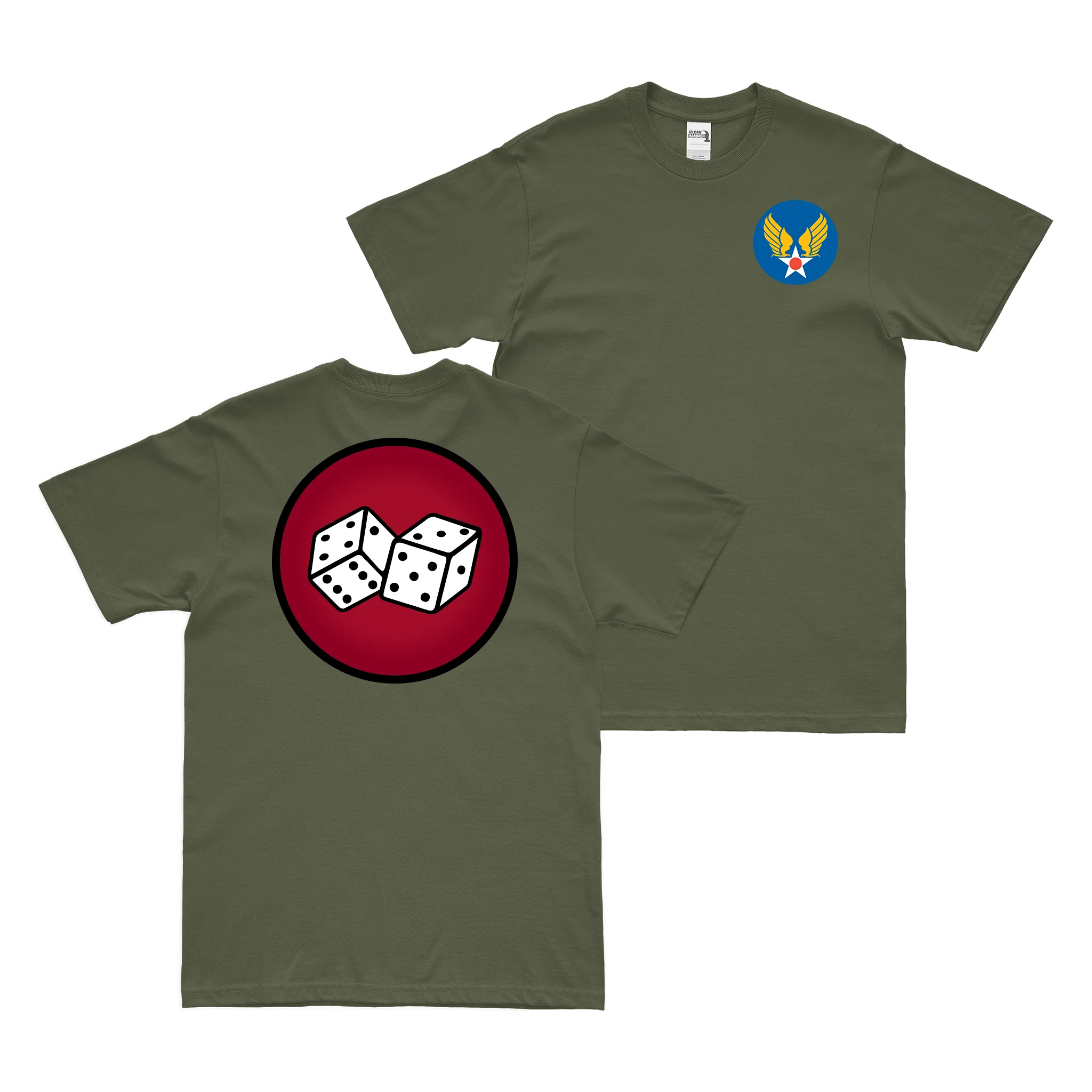 Double-Sided 65th Bombardment Squadron WW2 AAF T-Shirt - Image 2