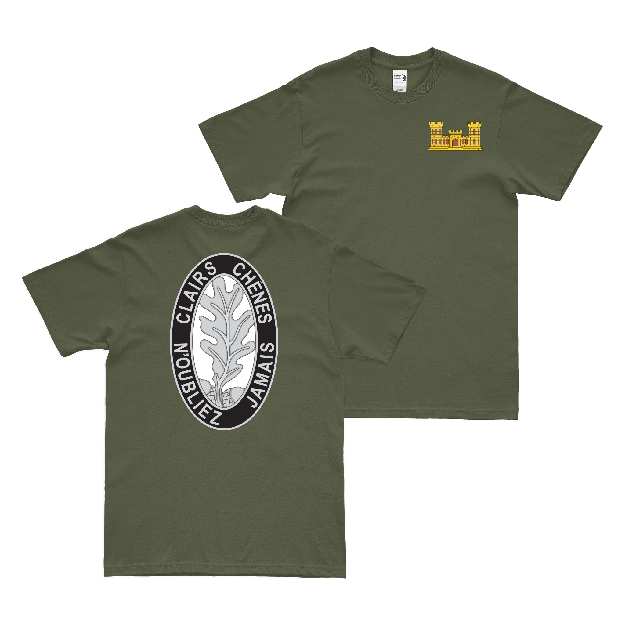 Double-Sided 6th Engineer Battalion Logo T-Shirt - Image 2