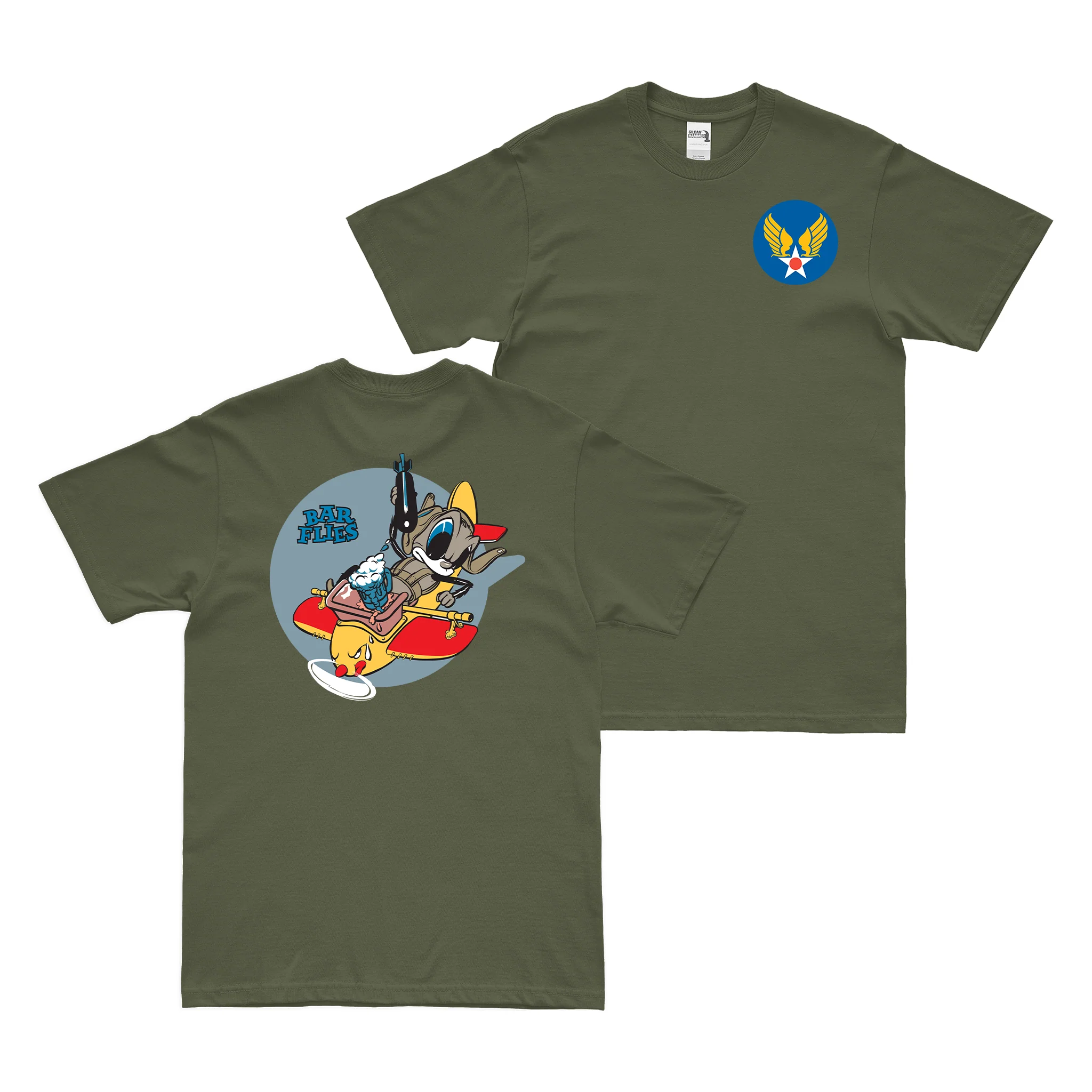 Double-Sided 73rd Bombardment Squadron WW2 T-Shirt - Image 2