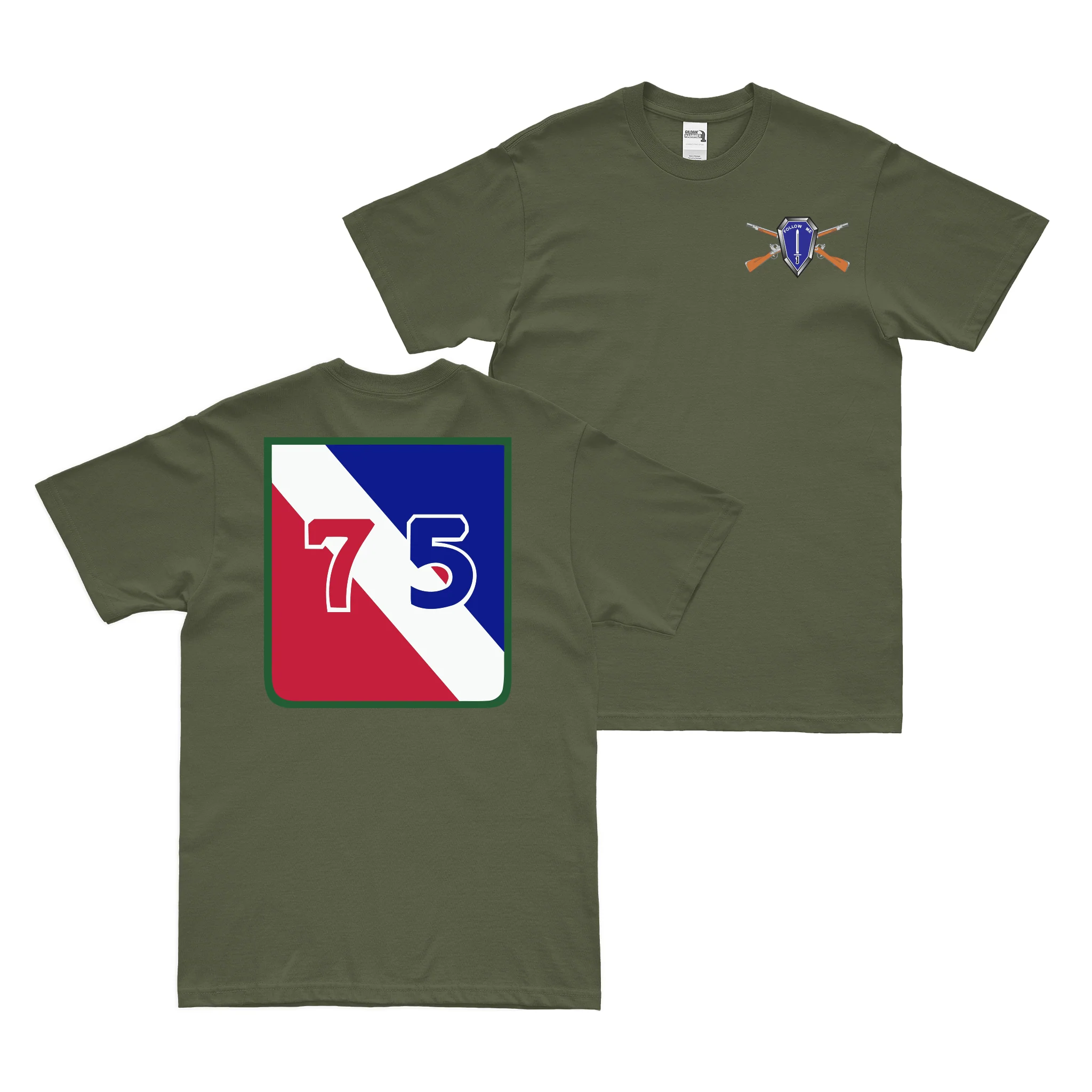 Double-Sided 75th Infantry Division T-Shirt - Image 2